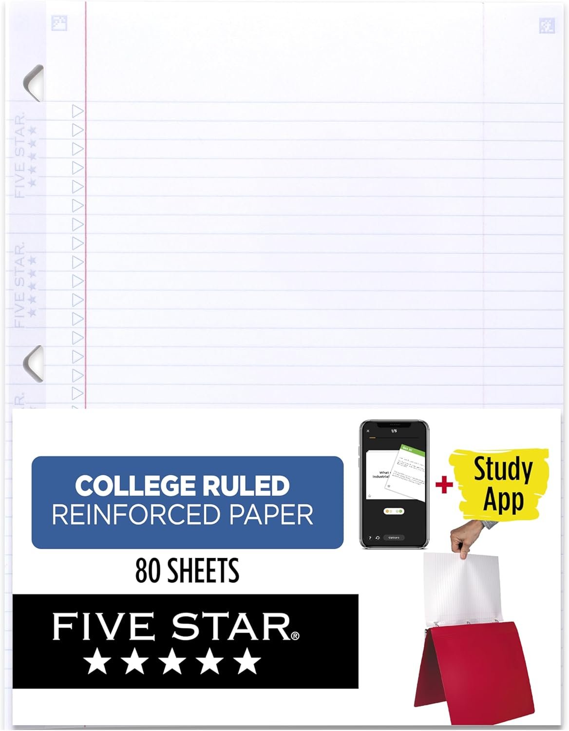 Five Star Reinforced Loose Leaf Paper Essentials