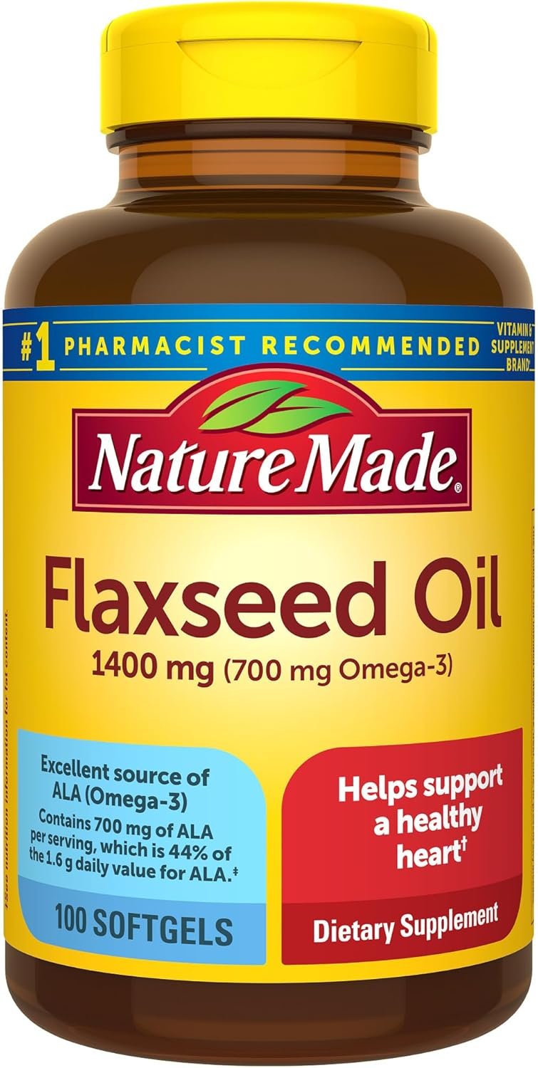 Heart Health Boost: Flaxseed Oil Omega 3 Supplement