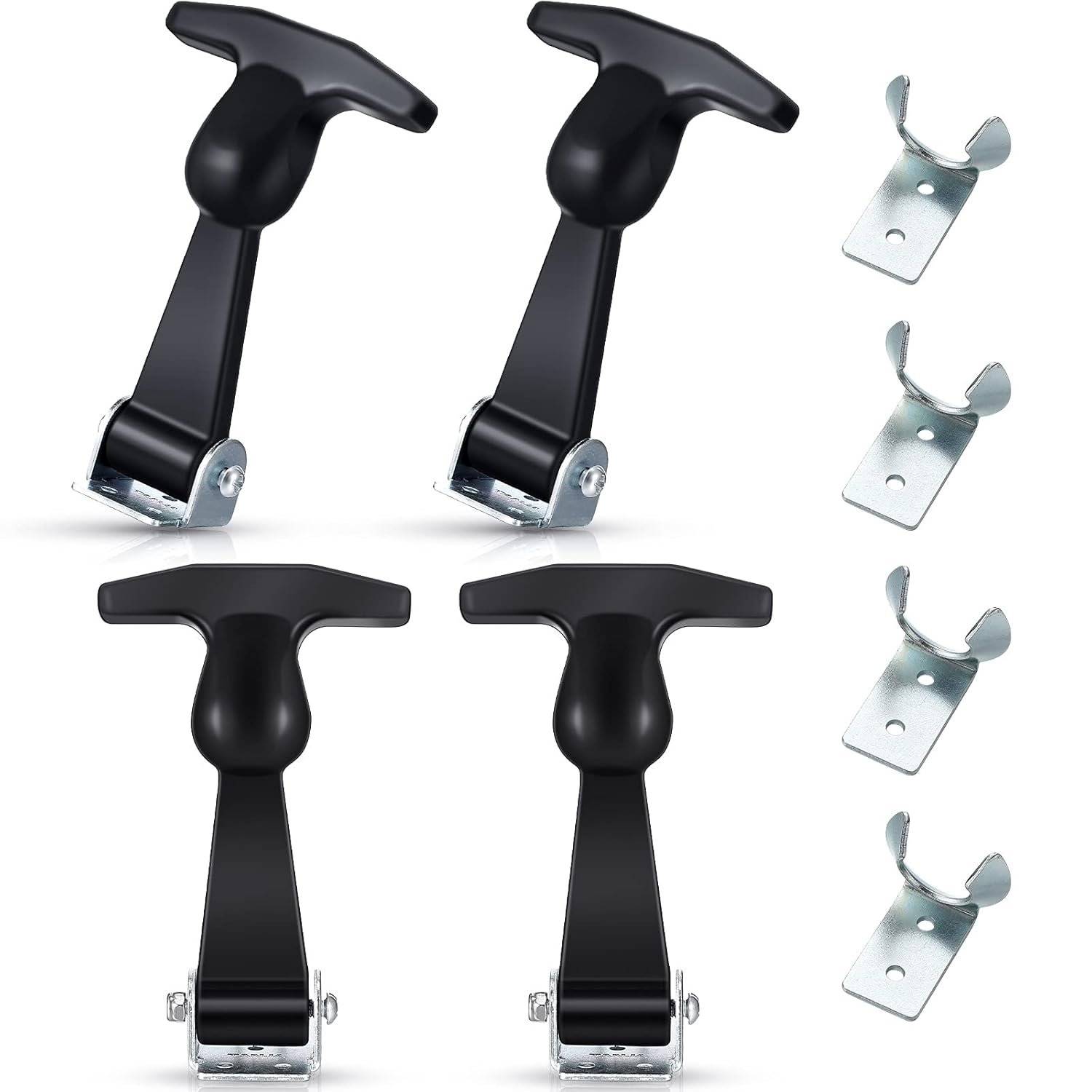 Flexible Rubber Hood Latches Secure Vehicles (4-Pack)