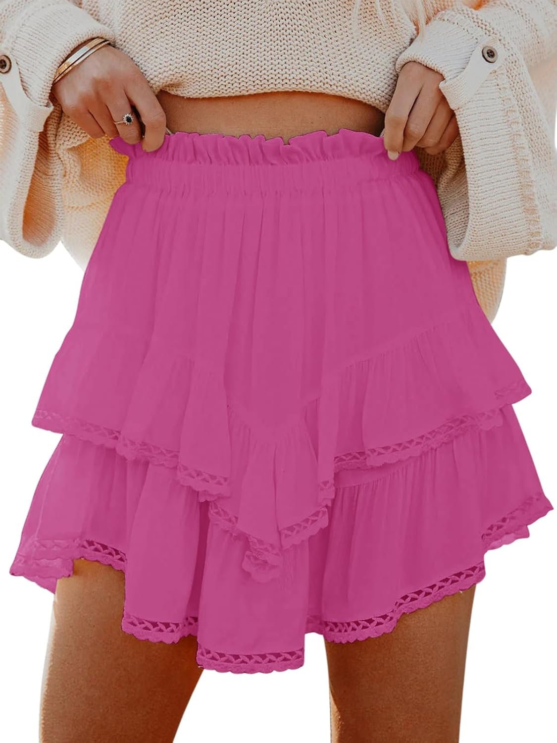 Flowy Boho Ruffle Tiered Shorts: Perfect for Active Days