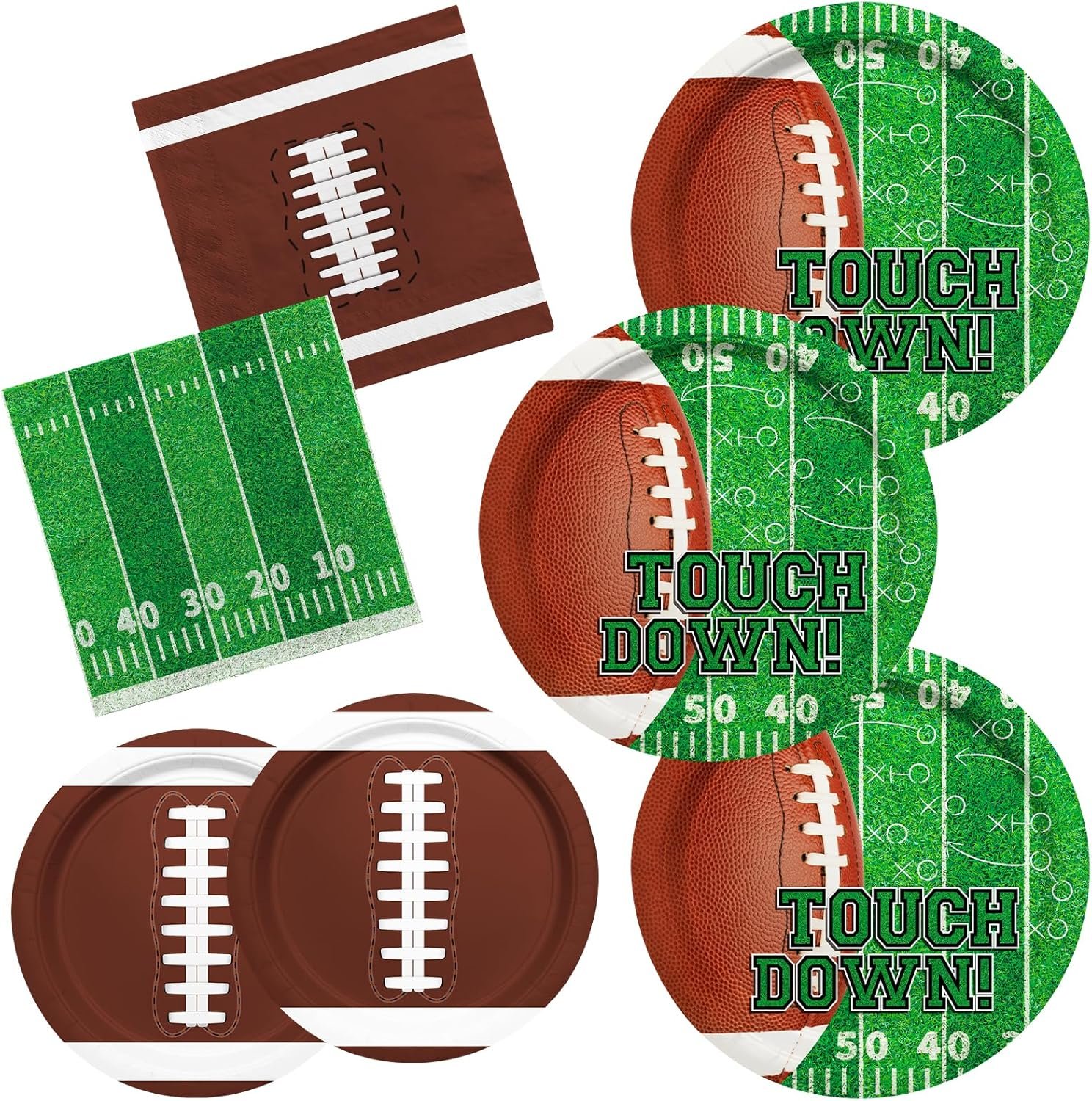 Score Big with Football Party Supplies Kit for 50 Guests