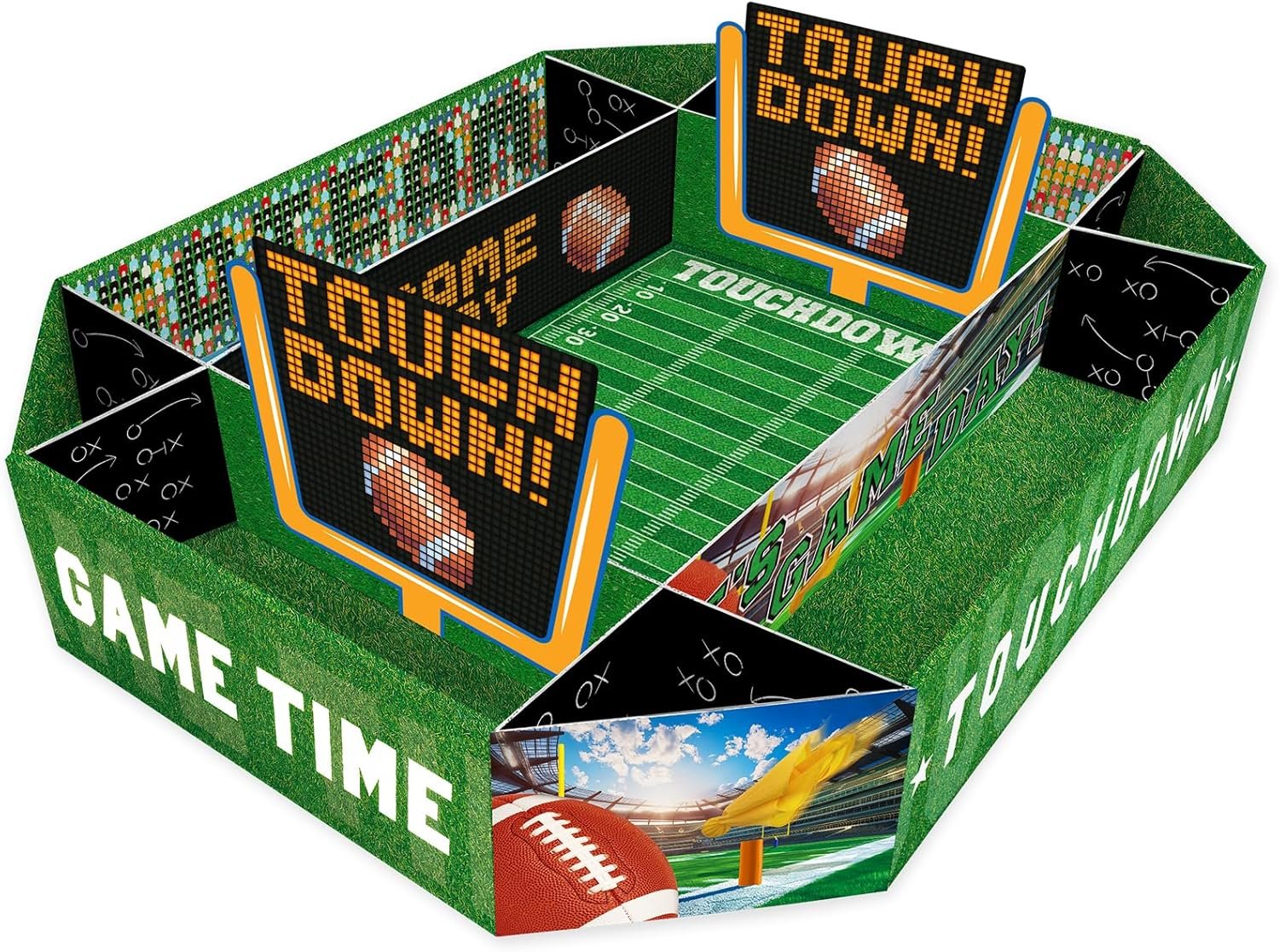Score Big: Football Party Tray Kit for Tailgates