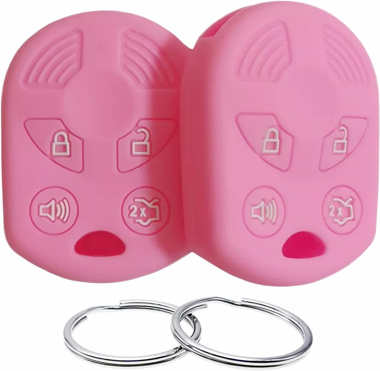 Protect Your Ford Key with Pink Silicone Style