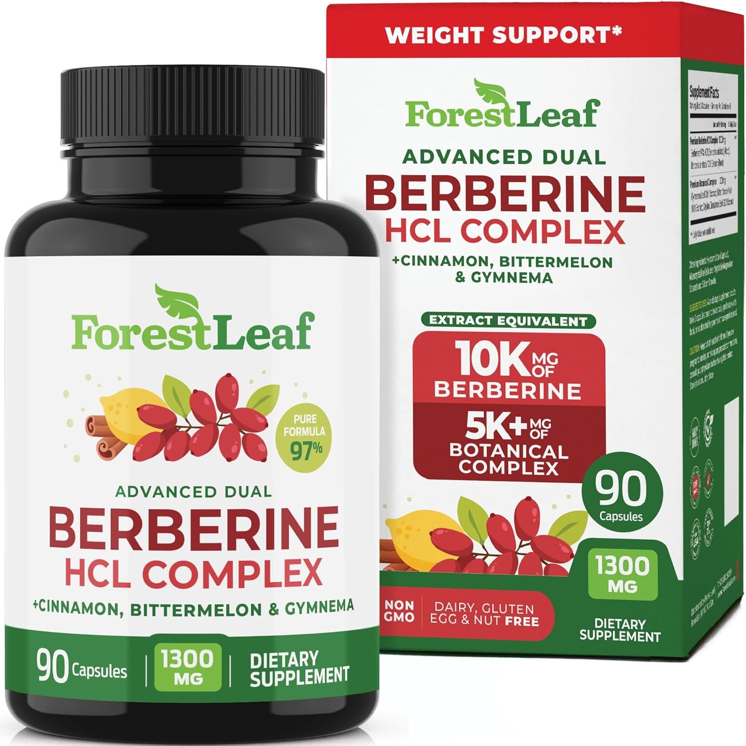 1300mg Berberine for Healthy Metabolism & Weight Support