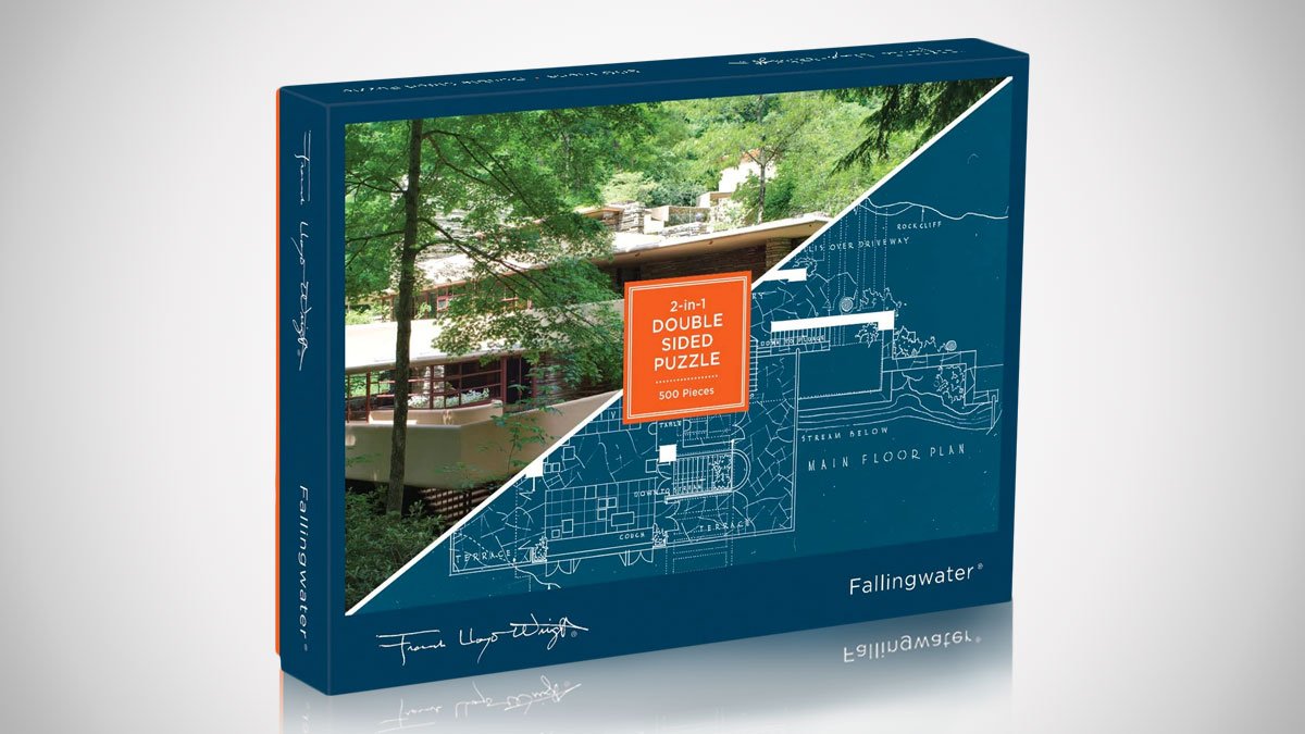 Frank Lloyd Wright Fallingwater 2-Sided Puzzle