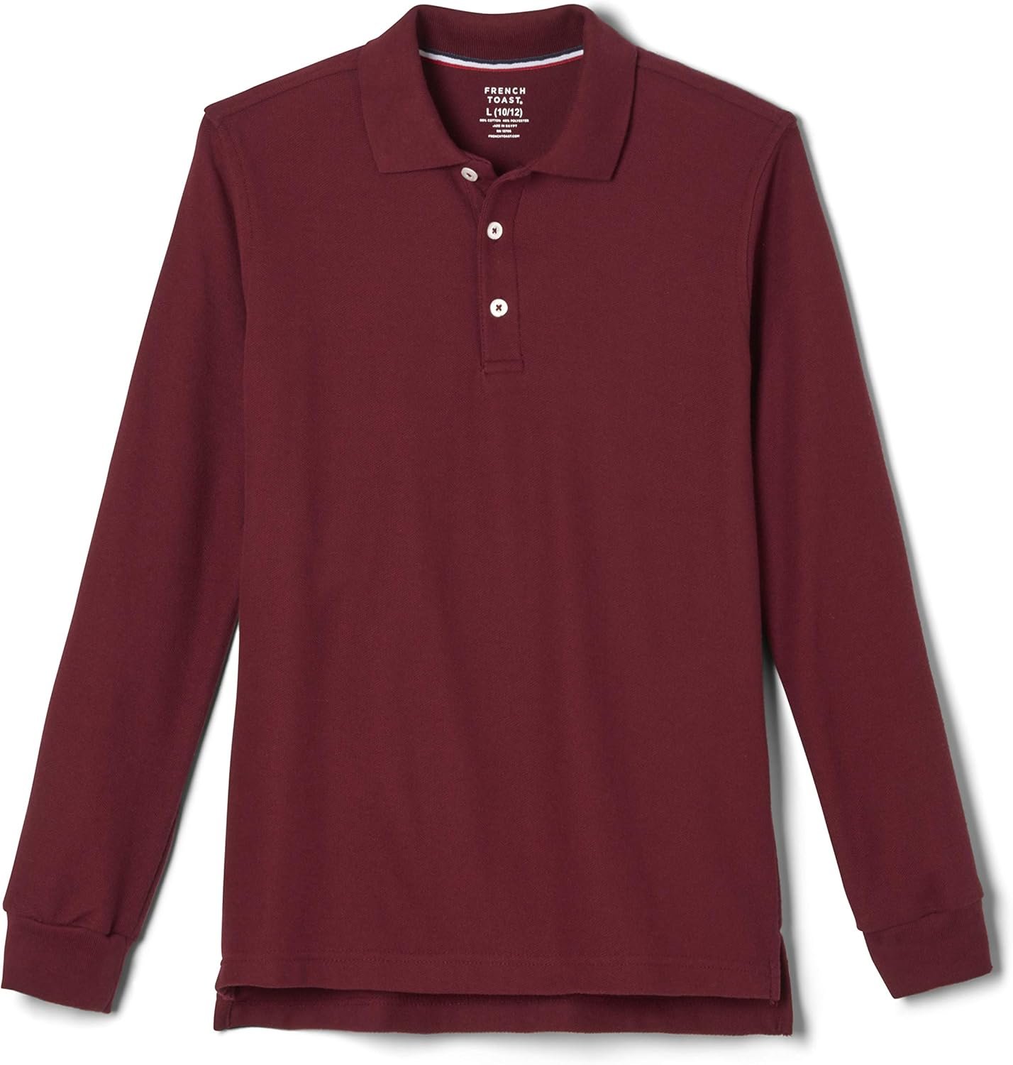 Comfortable French Toast Long Sleeve Polo for Kids