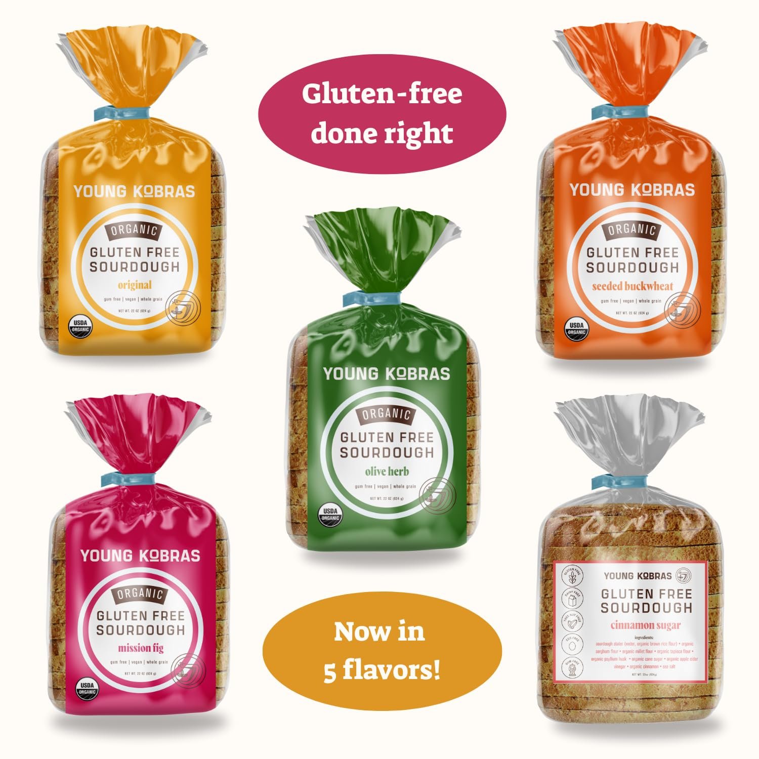 Fresh Baked Gluten-Free Sourdough - 2 Pack