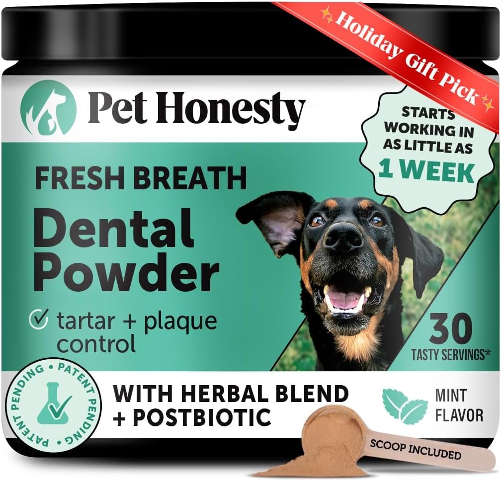 Fresh Breath Dental Powder for Dogs - Plaque & Tartar Control