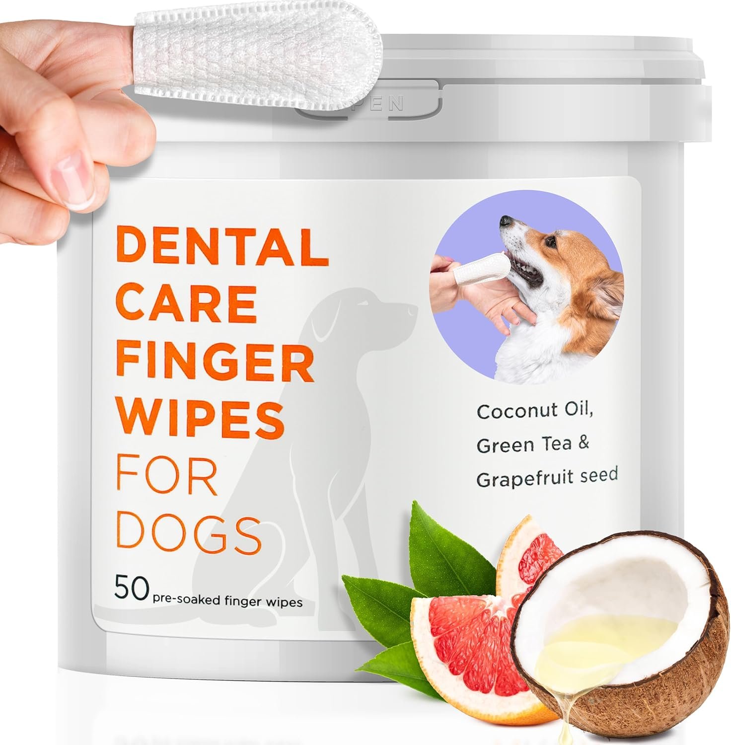 Fresh Breath Made Easy: Dog Dental Finger Wipes