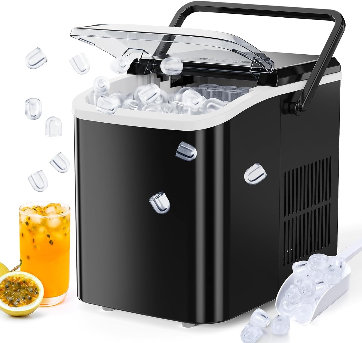 Fresh Ice in Minutes: Countertop Ice Maker for Home & Bar