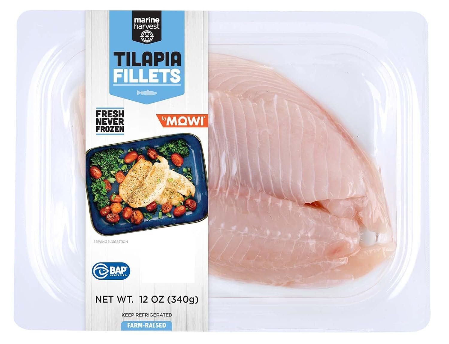 Mild and Tasty Fresh Tilapia Fillets
