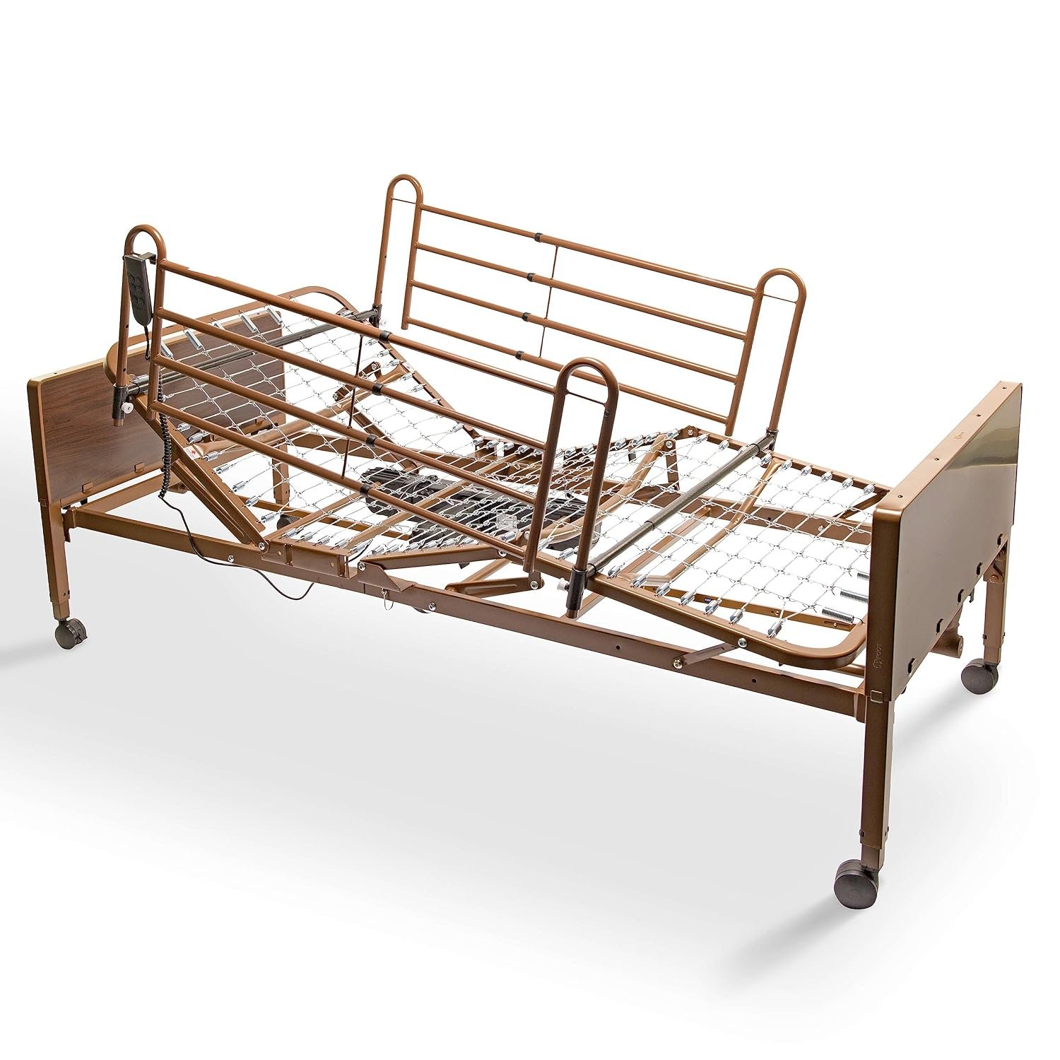 Full Electric Hospital Bed: Safety Rails & Height Adjustment for Home