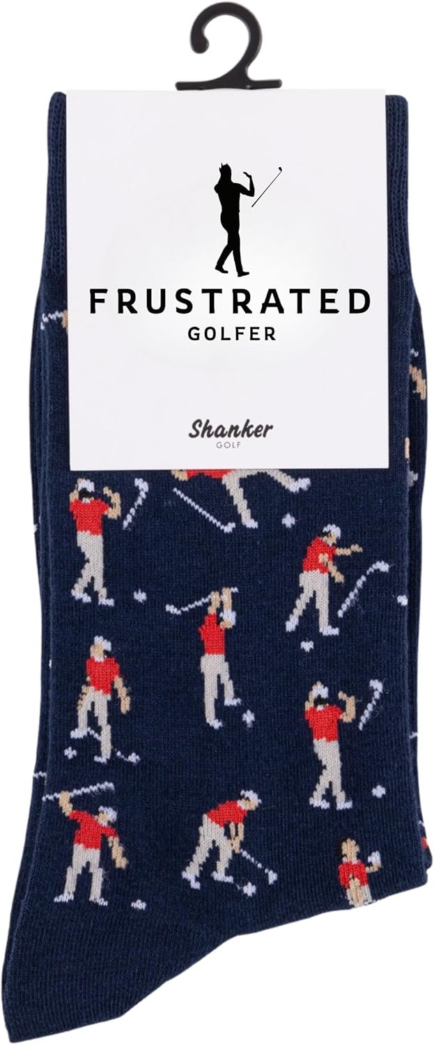 Funny Angry Golfer Socks - Perfect Gift for Golf Lovers