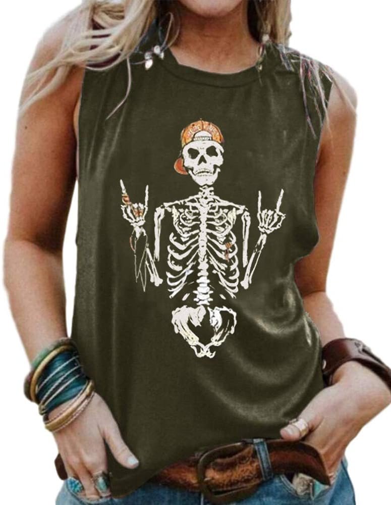 Funny Skull Tank: Cool Summer Workout Essential