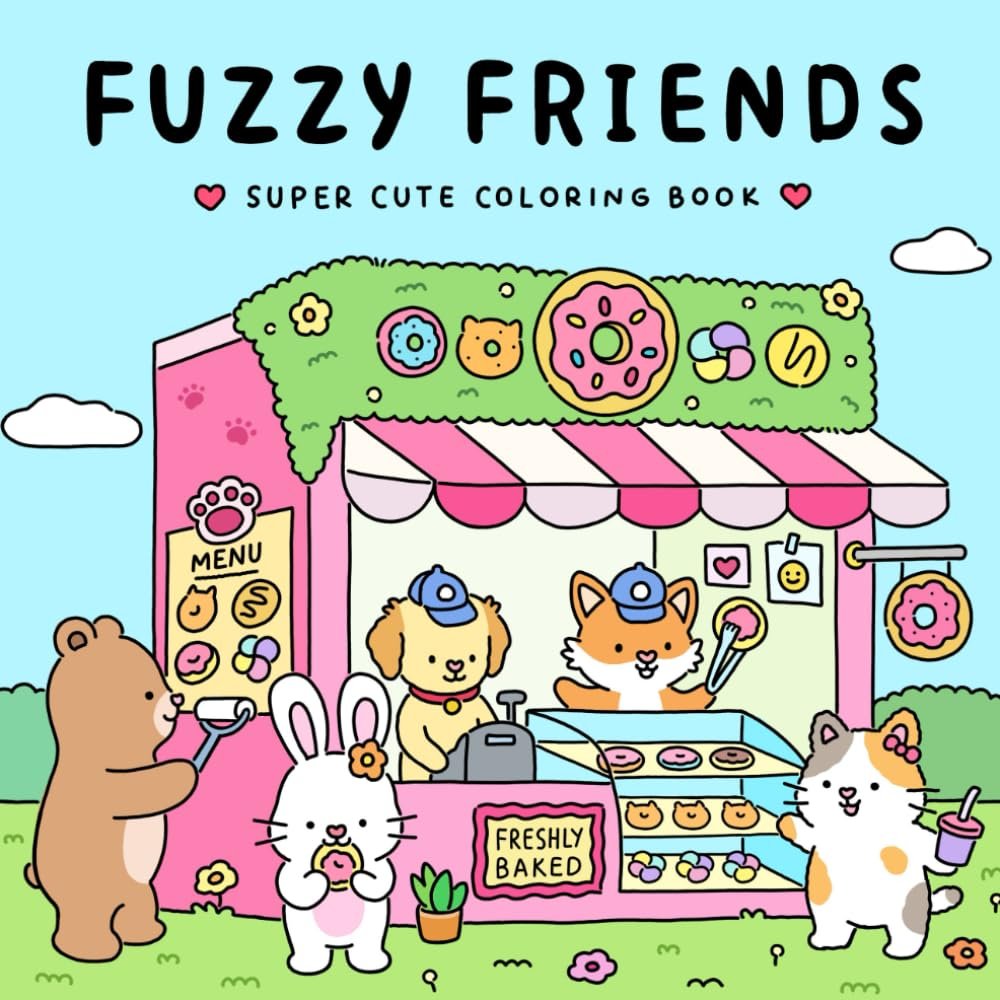 Fuzzy Friends Coloring Book: A Delightful Adventure