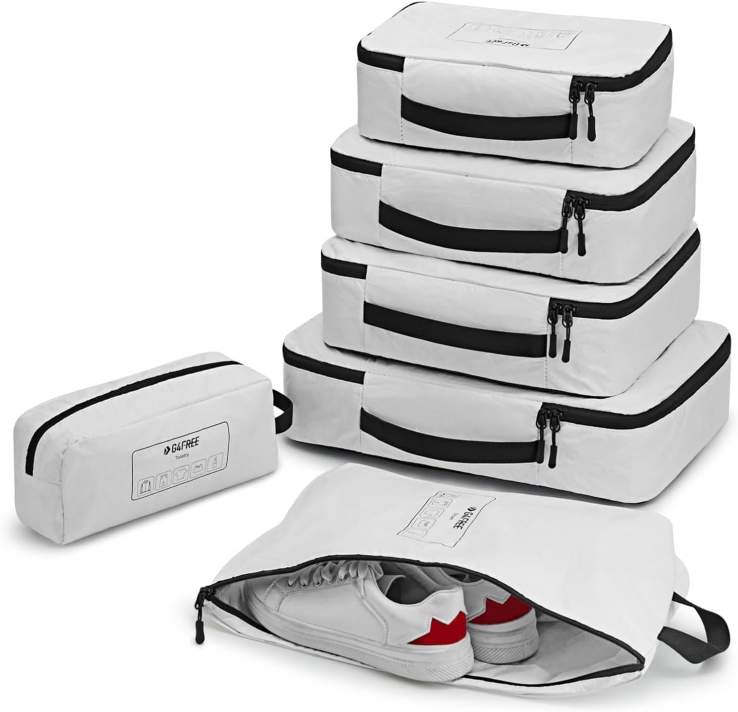 Pack Smart with G4Free's 6-Piece Travel Cube Set