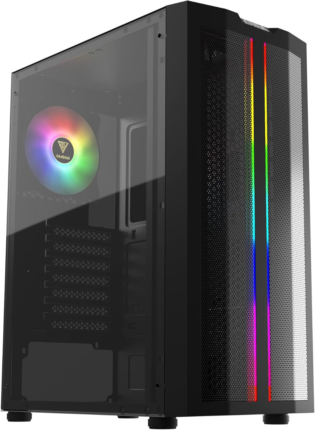 Show Off Your Build: Sleek Gaming Case with RGB Lighting