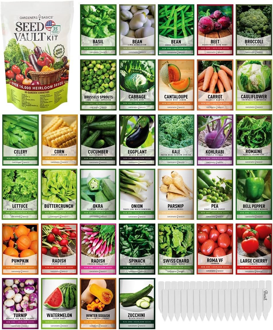Garden Survival Kit: 16,000+ Seeds for Emergency Preparedness