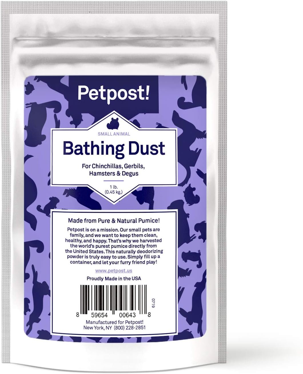 Gentle Cleansing Bath Dust for Happy Small Pets