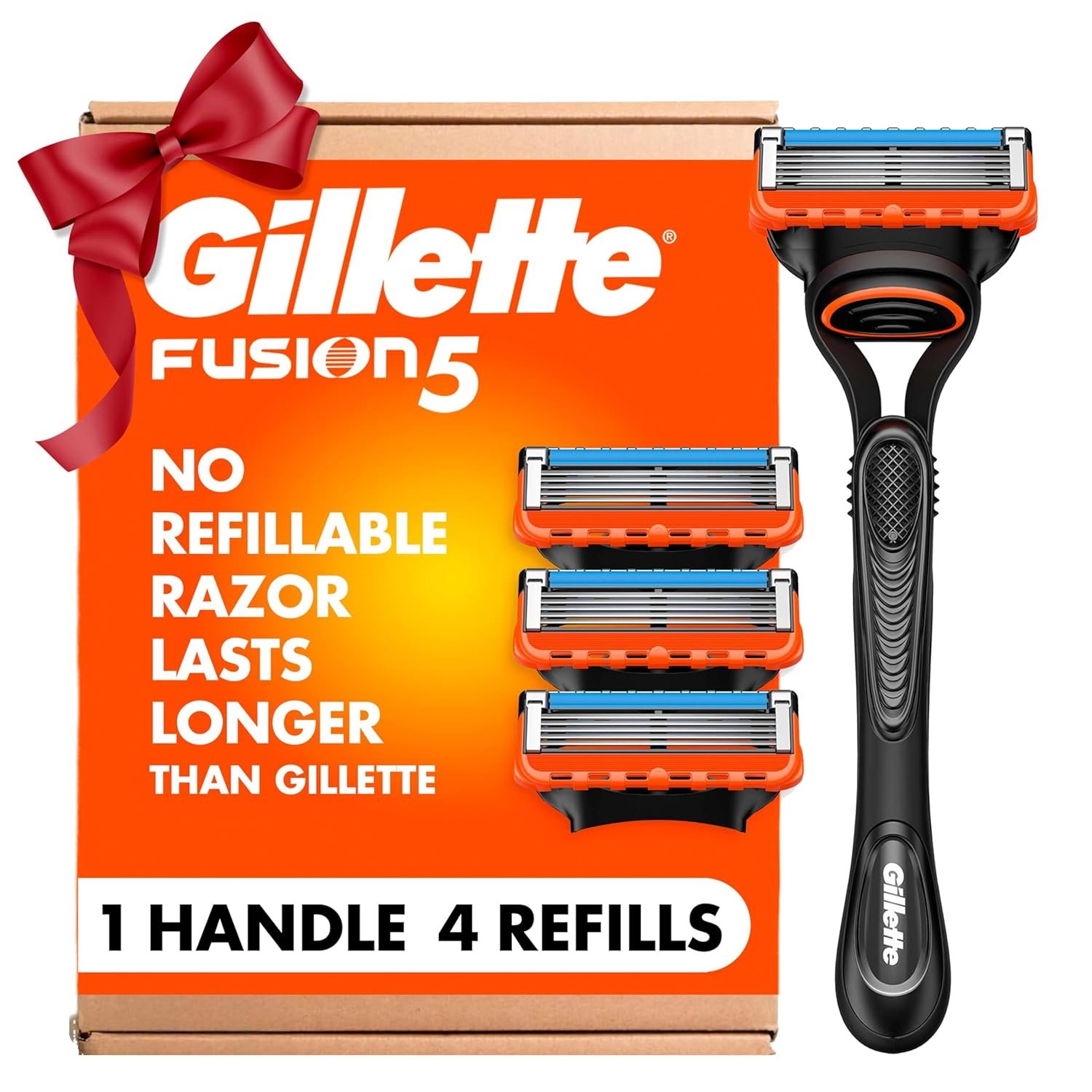 Smooth Glide Shave: Gillette Fusion5 Razor + 4 Refills