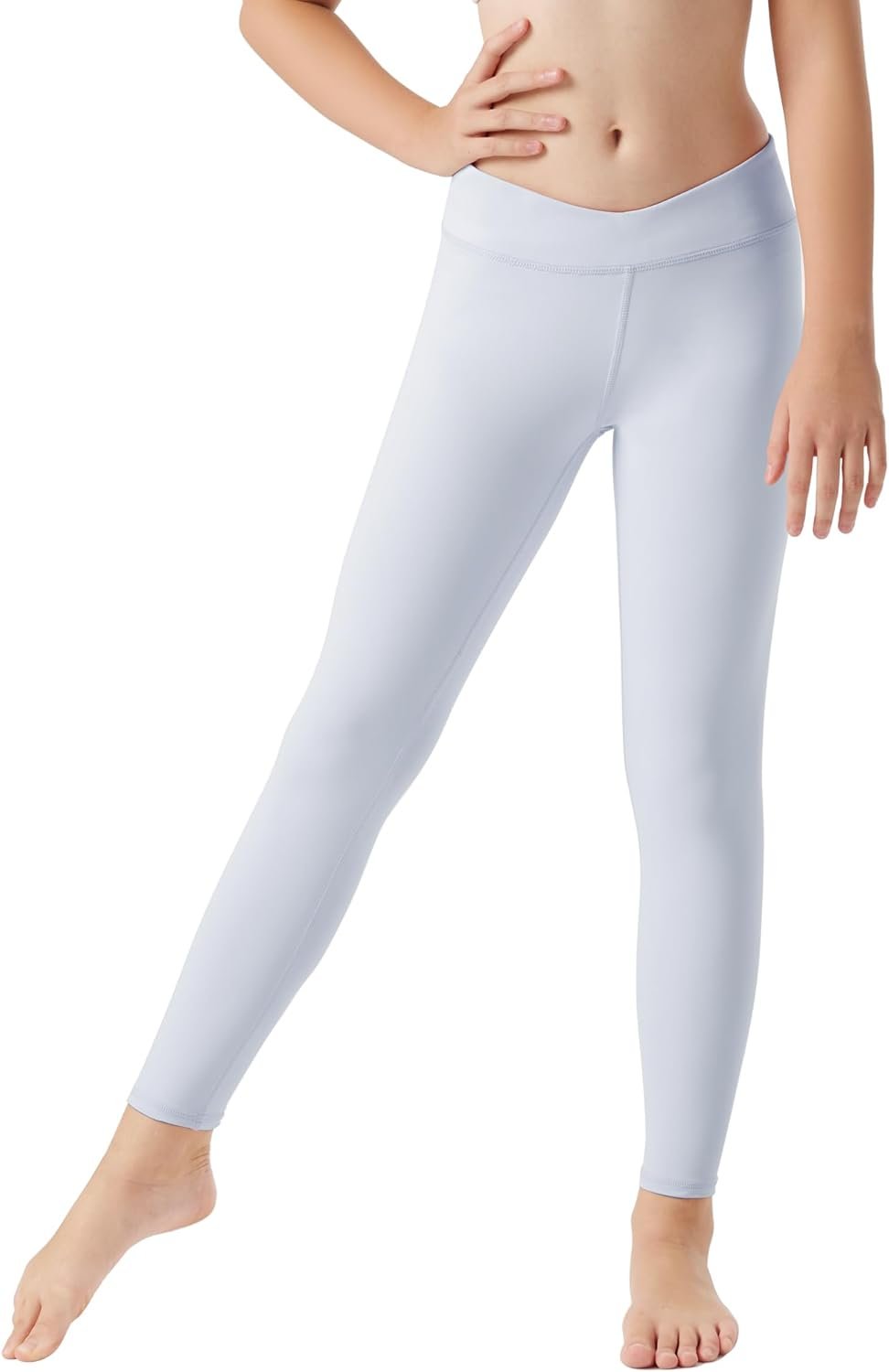 High-Waisted Cross Leggings for Girls' Yoga & Runs