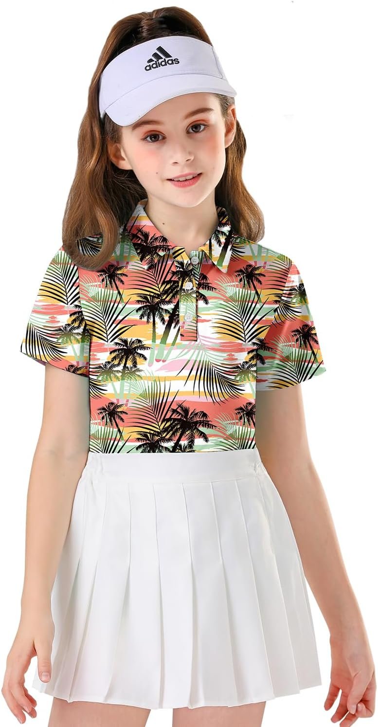 Quick-Dry Sleeveless Polo Tanks for Girls' Sports