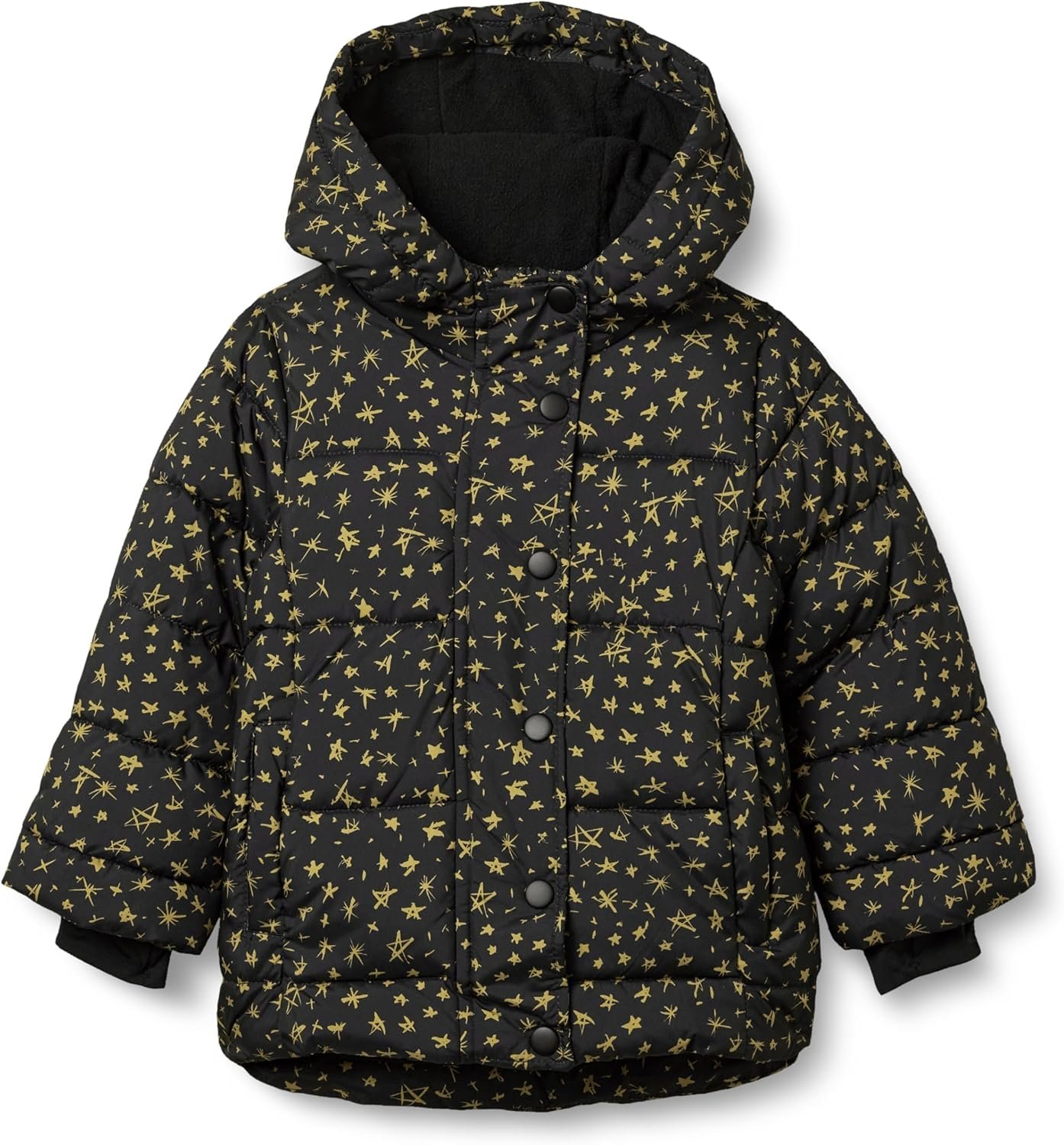 Girls' Warm & Cozy Hooded Puffer Coat - Water-Resistant