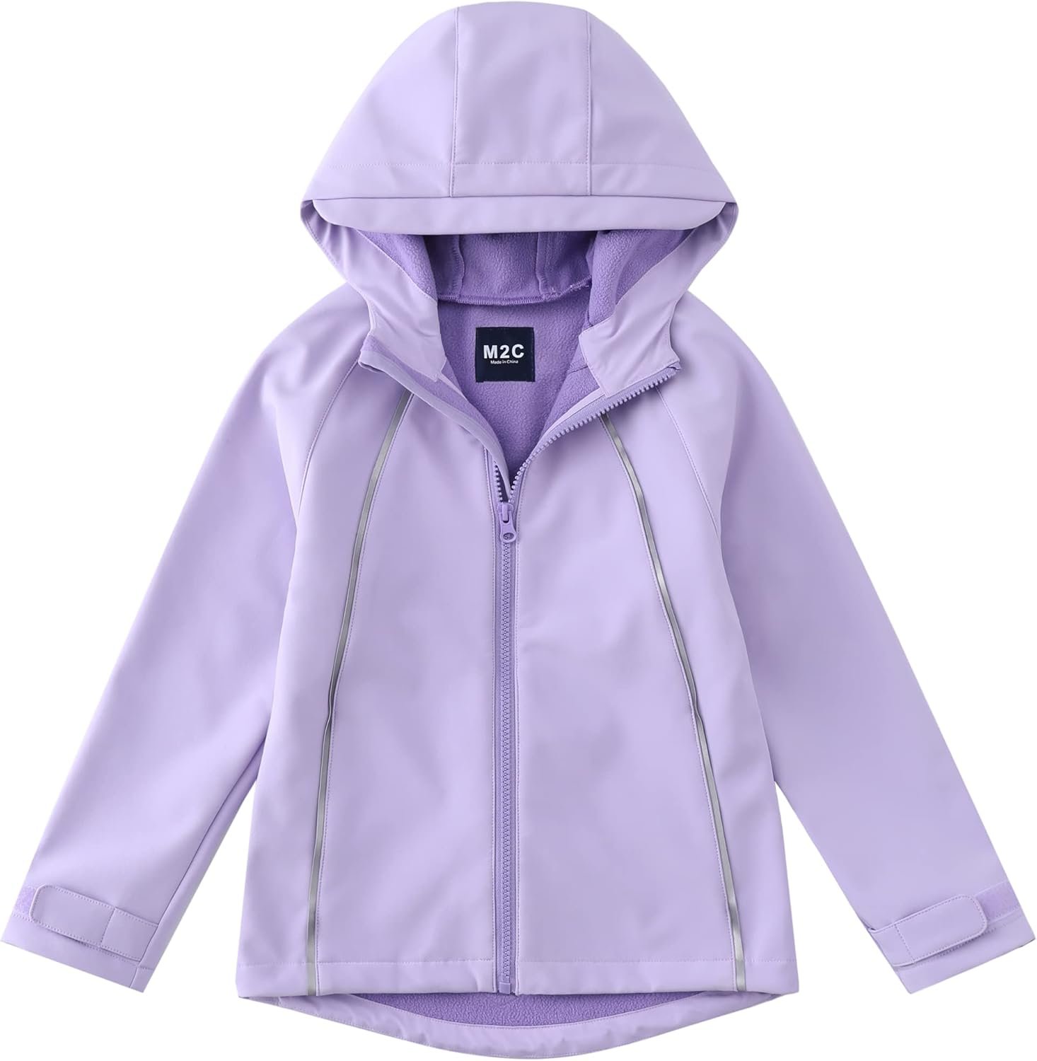 Stay Dry & Cozy: Girls' Windproof Fleece Jacket