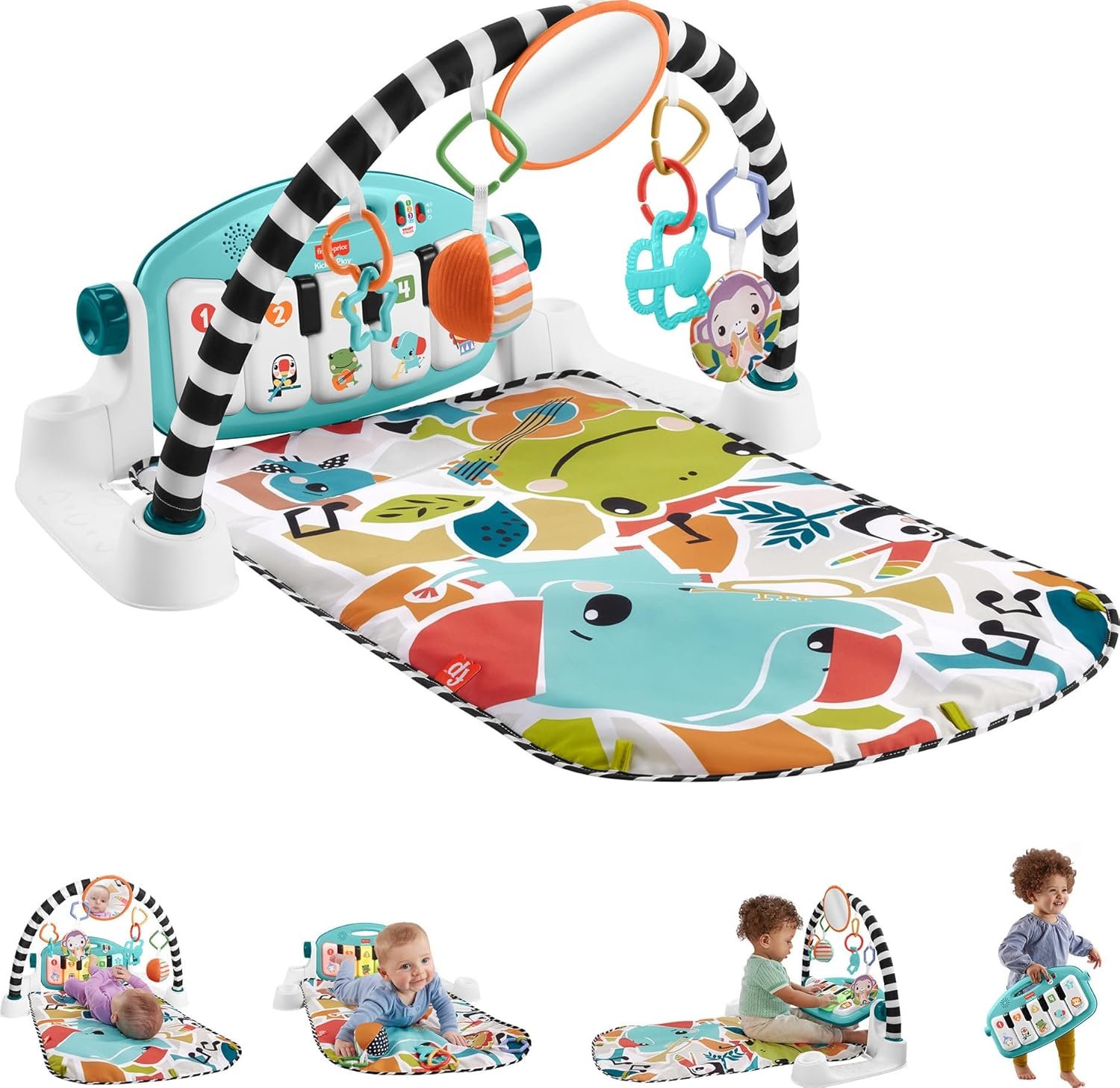 Glow & Grow Piano Gym: Musical Baby Playmat