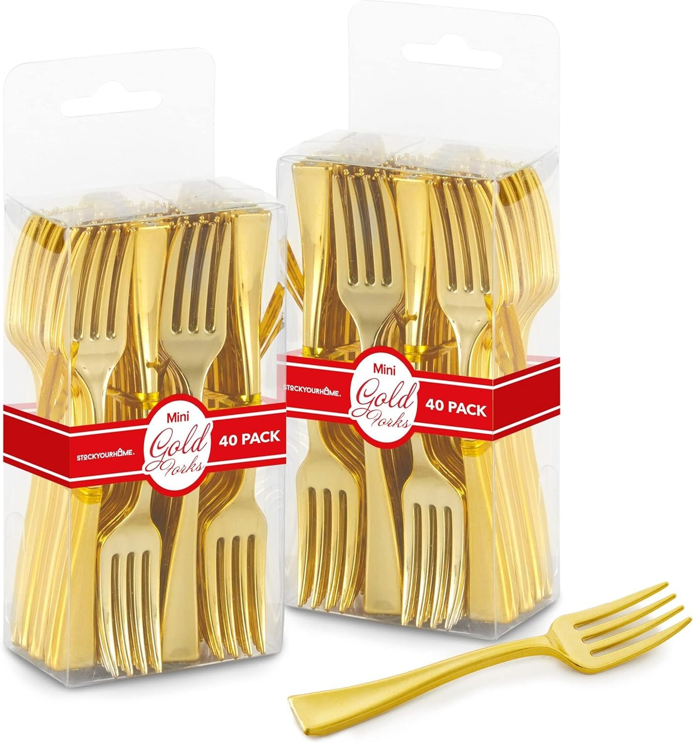 Elegant Gold Mini Forks for Your Special Events