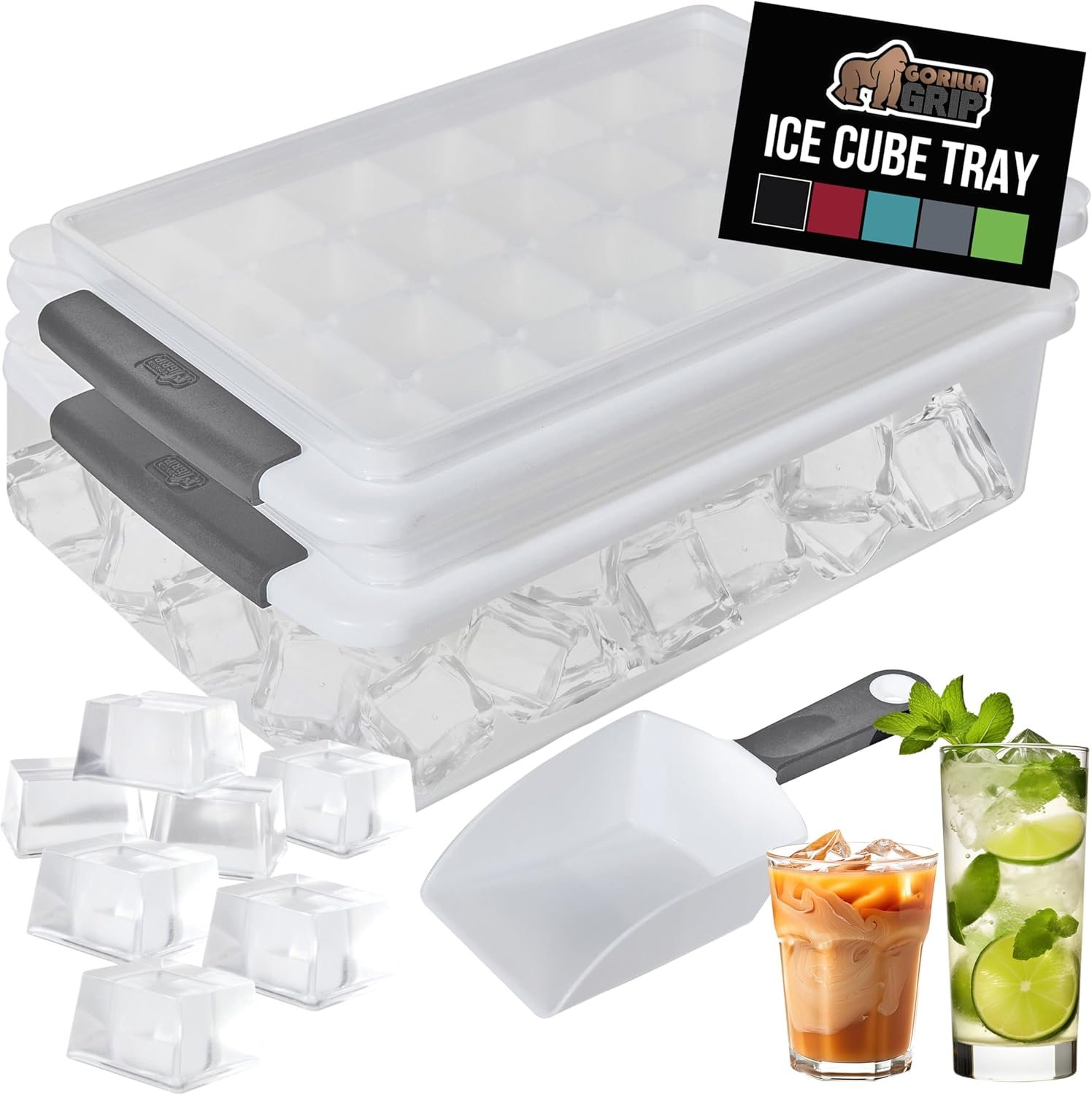 Chill Your Drinks with Ease: GORILLA GRIP Ice Cube Trays