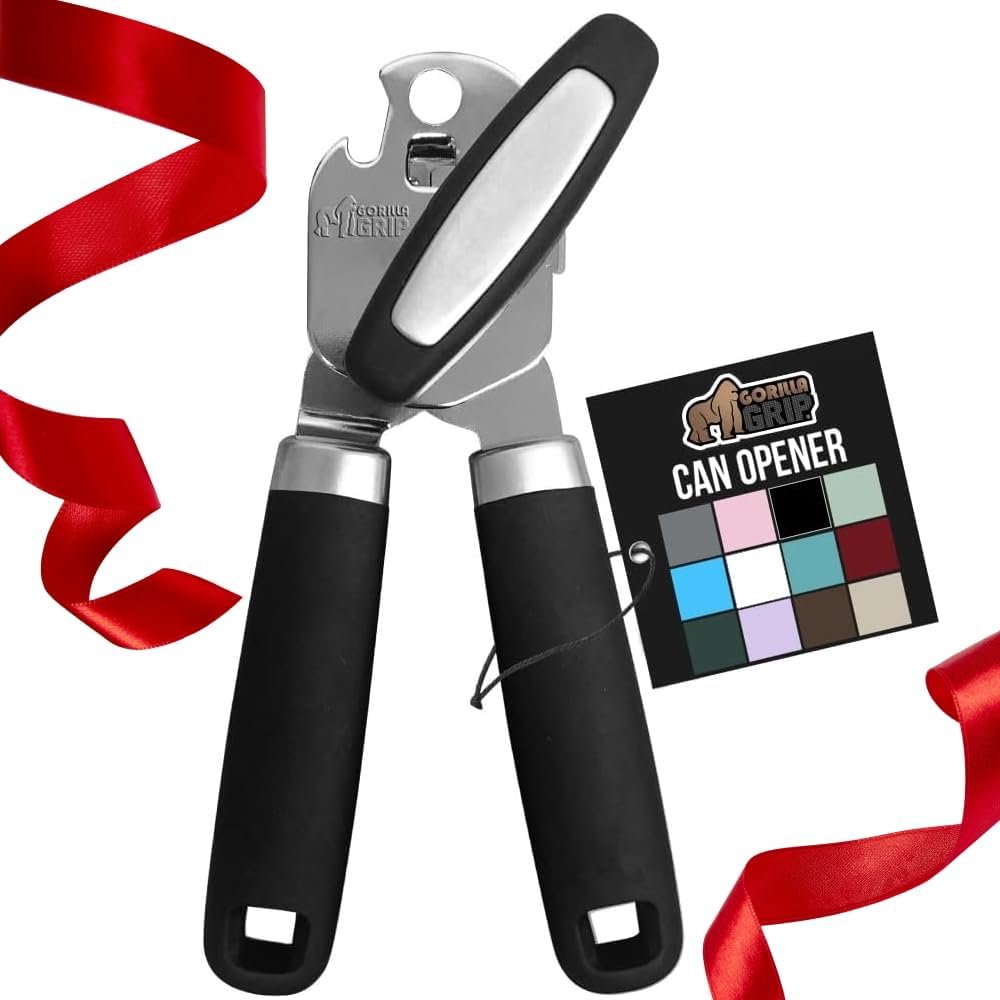 GORILLA GRIP Heavy Duty Can Opener for Effortless Opening