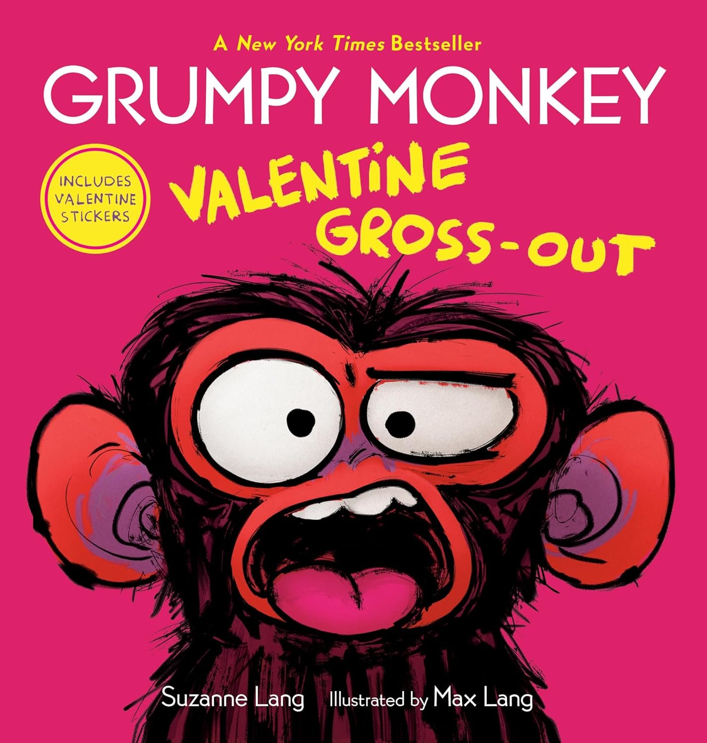 Grumpy Monkey Valentine Gross-Out with Stickers