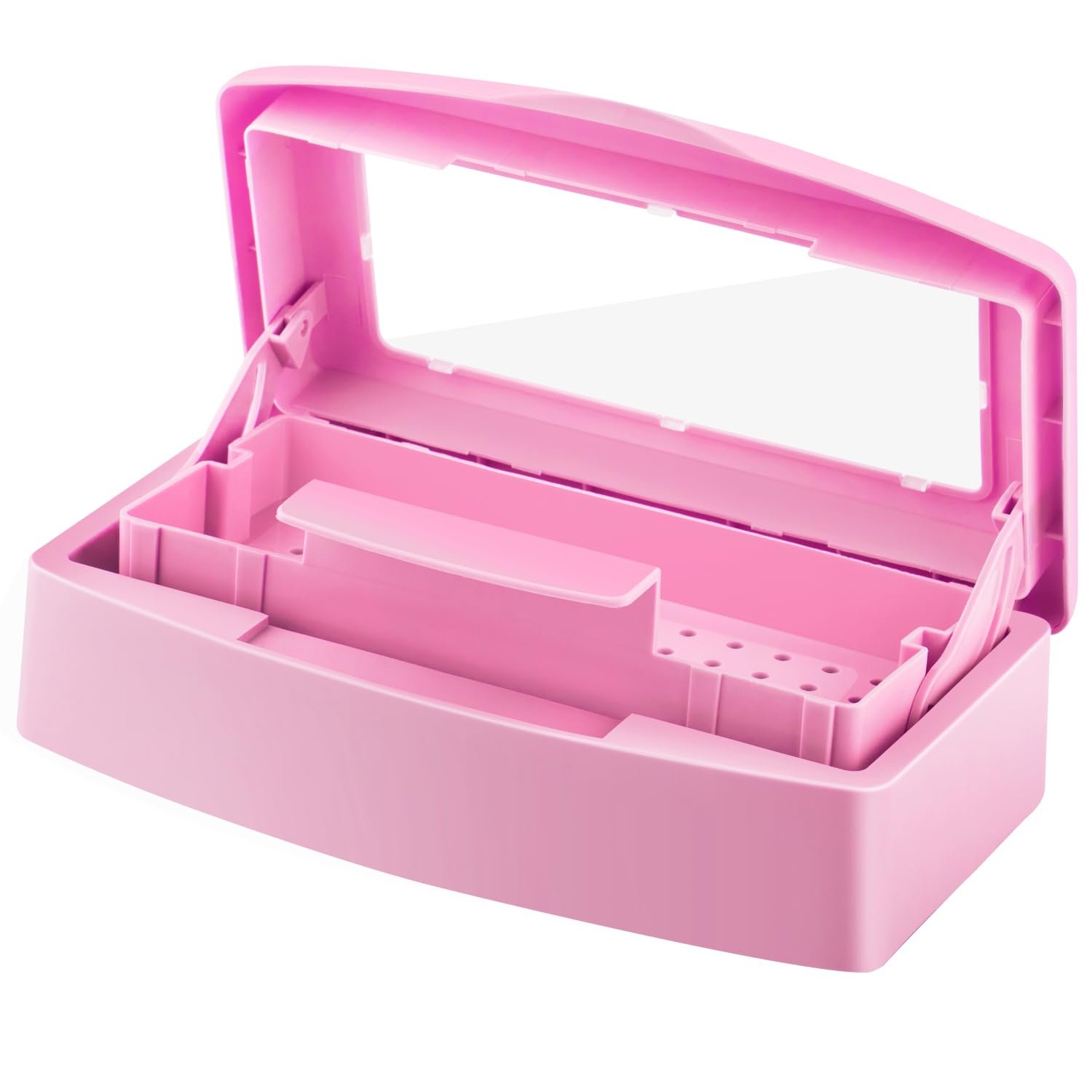 Gusnilo Nail Tool Sterilizer Box - Pink Disinfectant Jar