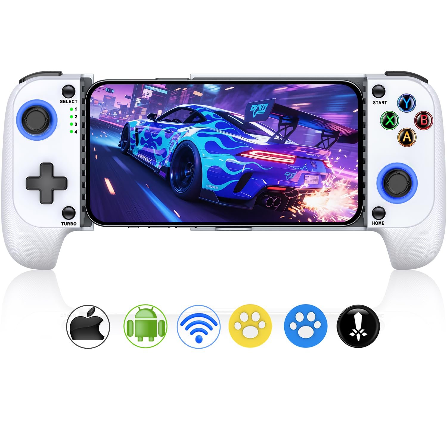 Hall Effect Mobile Gaming Controller - Console-Quality Precision