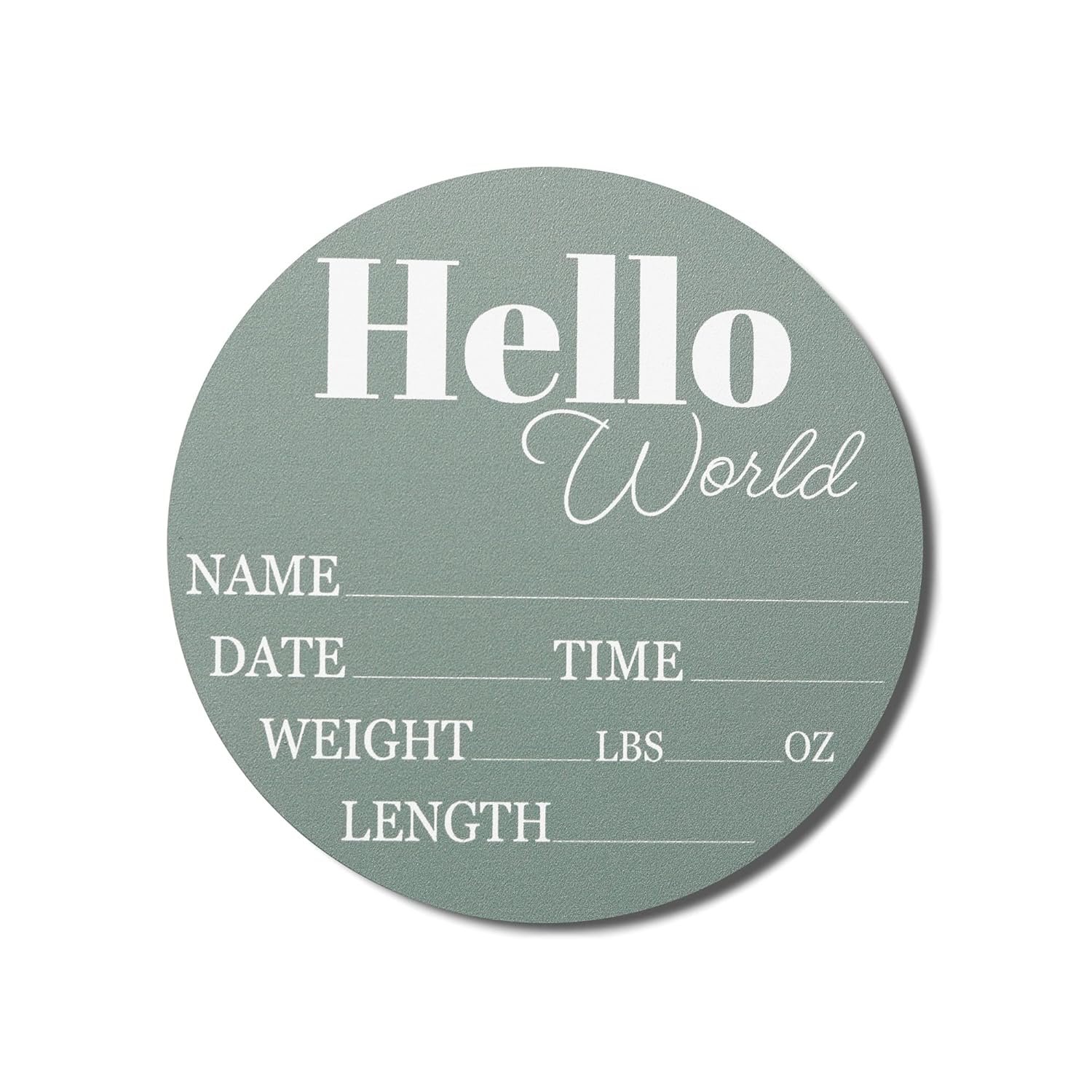 Capture Their First Hello - Handcrafted Baby Announcement Sign