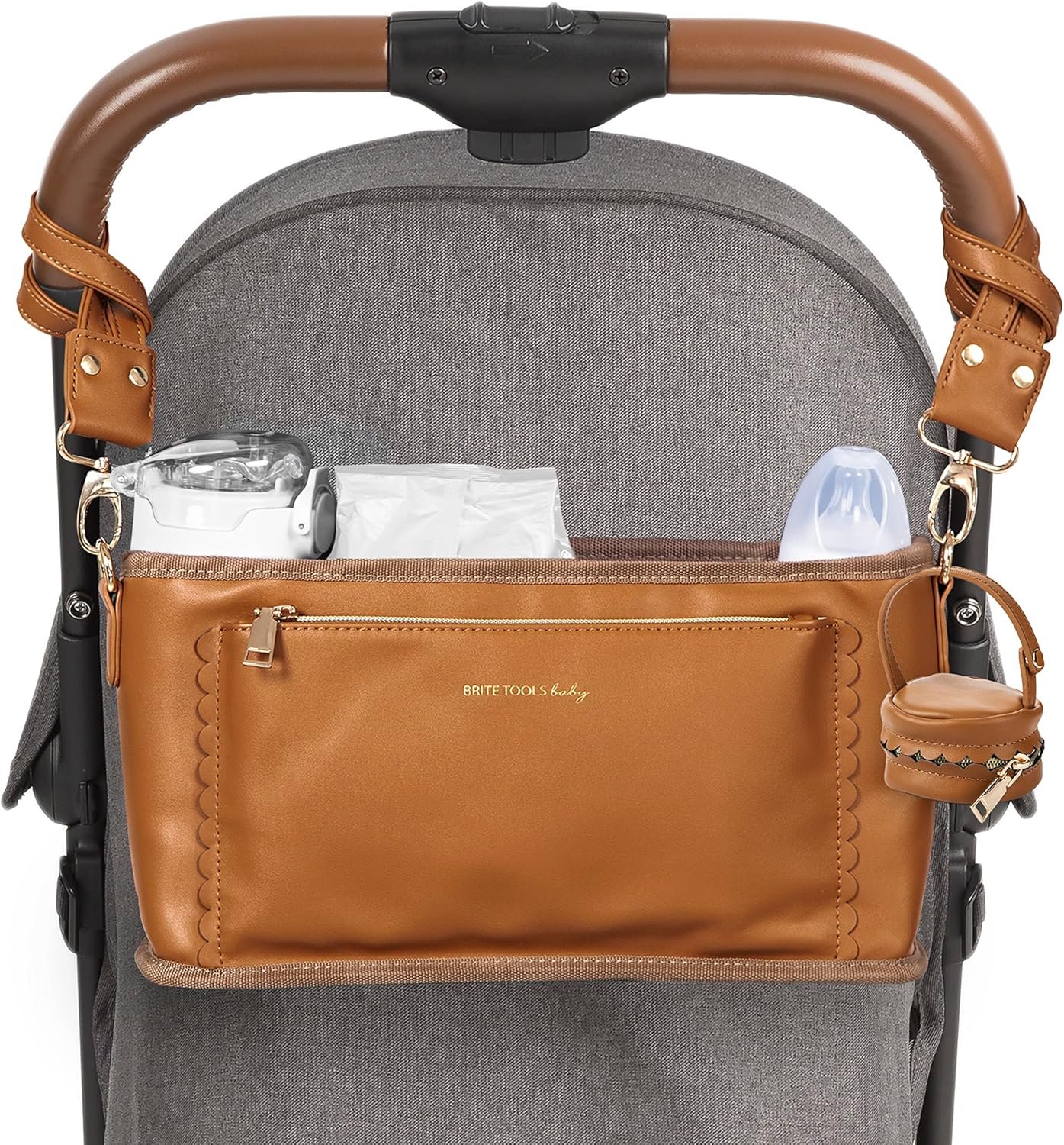 Hands-Free Parenting: Premium Stroller Caddy with Insulated Pockets