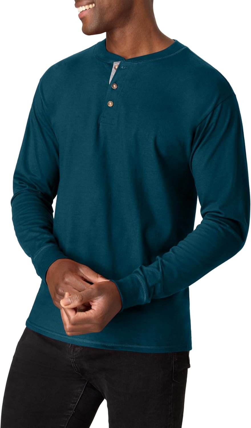 Comfort Meets Style: Hanes BeefyT Men's Henley