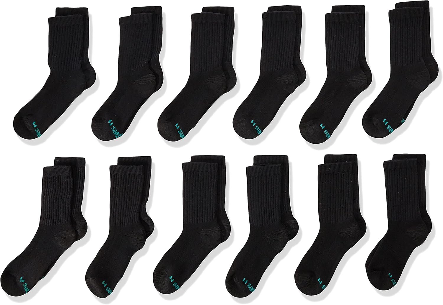 Ultra-Comfort Crew Socks for Boys - 12 Pack