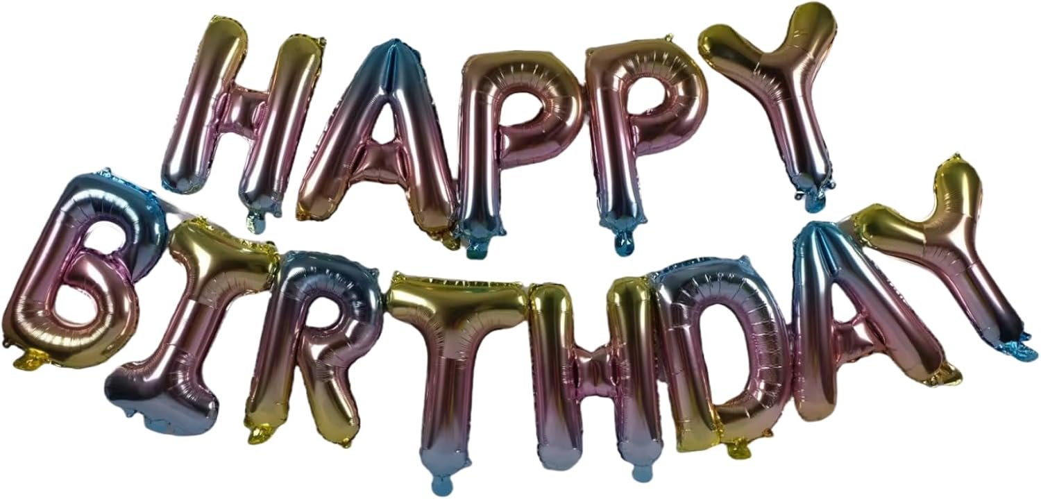 Happy Birthday Balloons - Colorful Party Pack