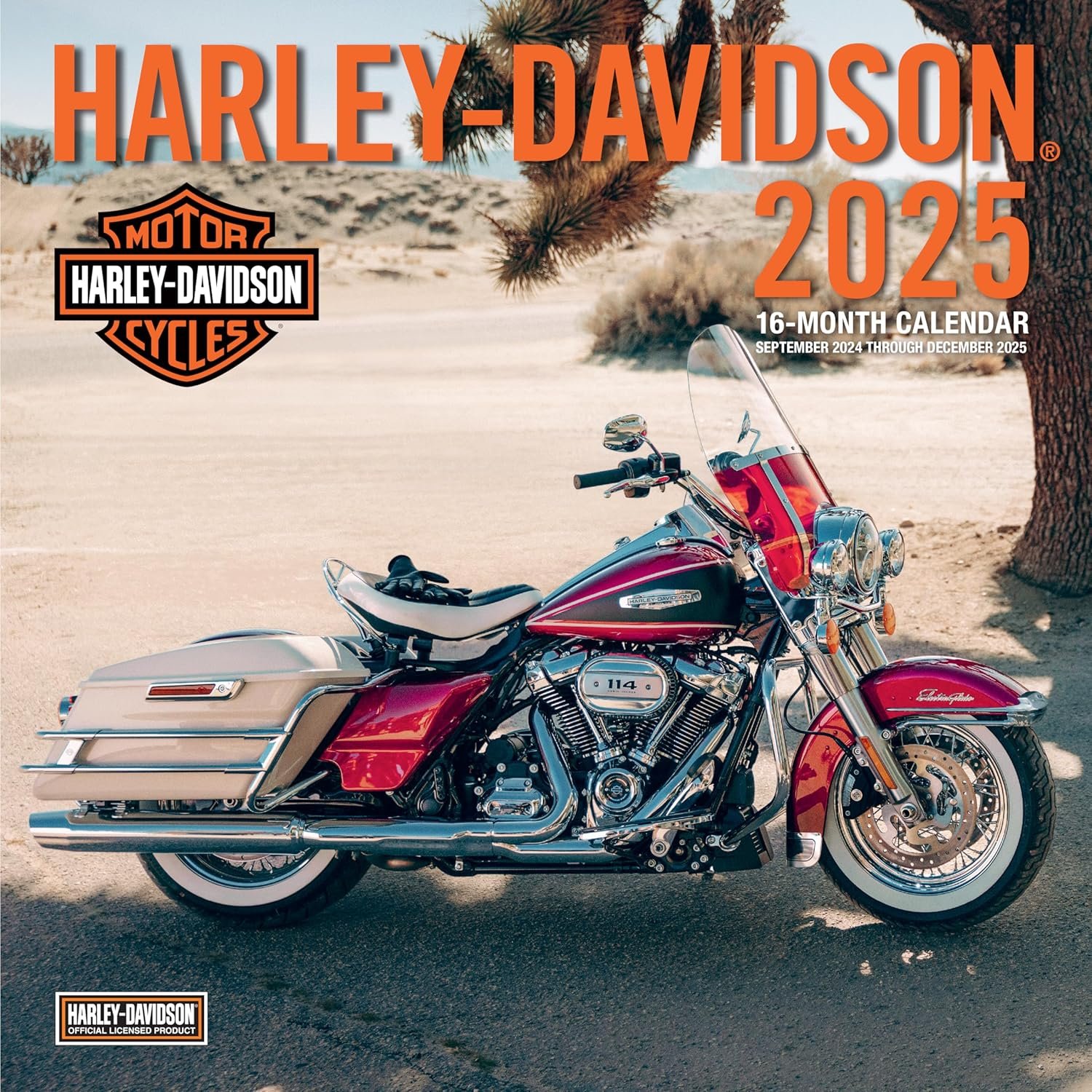16 Months of Harley Rides: 2025 Wall Calendar