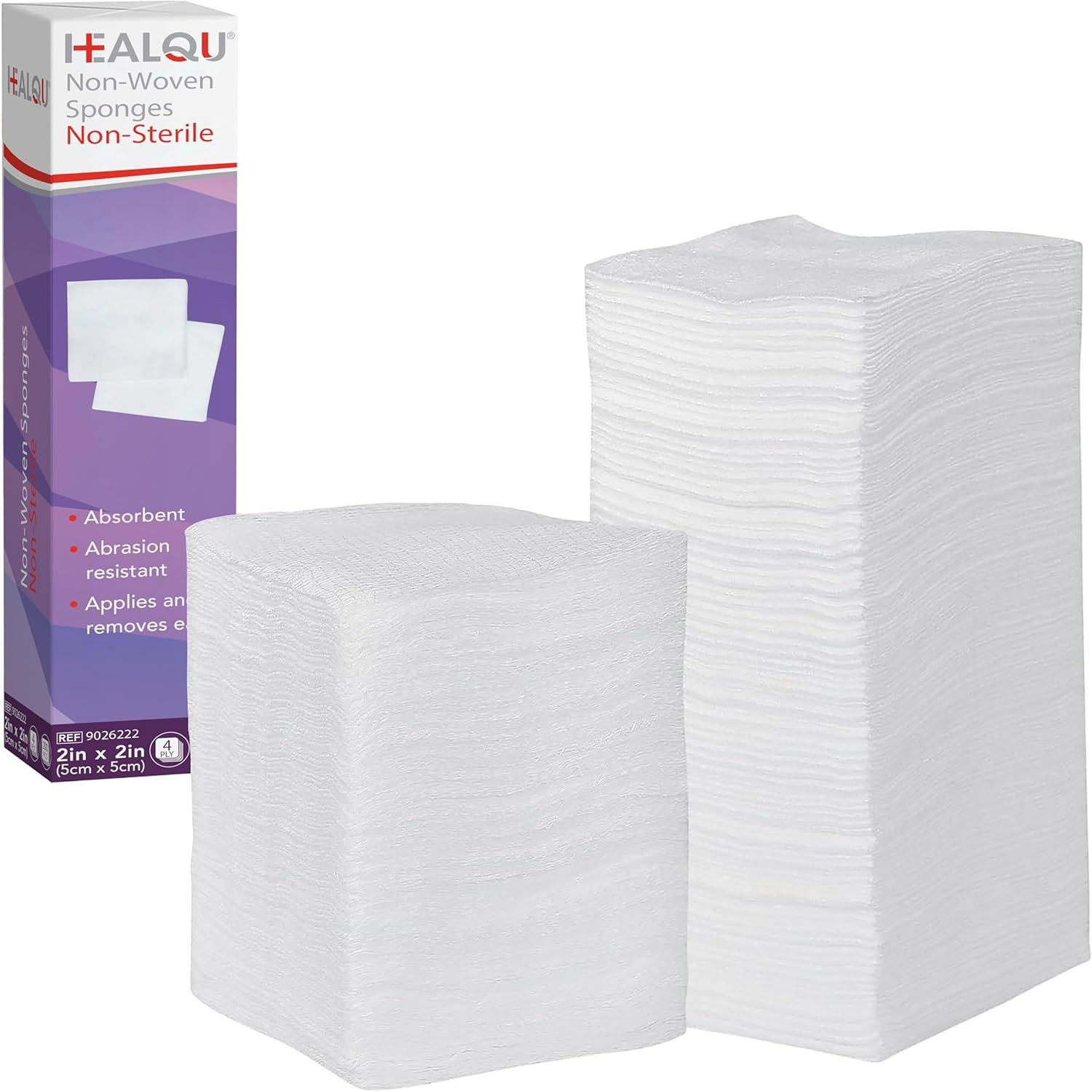 HEALQU 200-Pack Non-Woven Gauze Pads for All Purposes