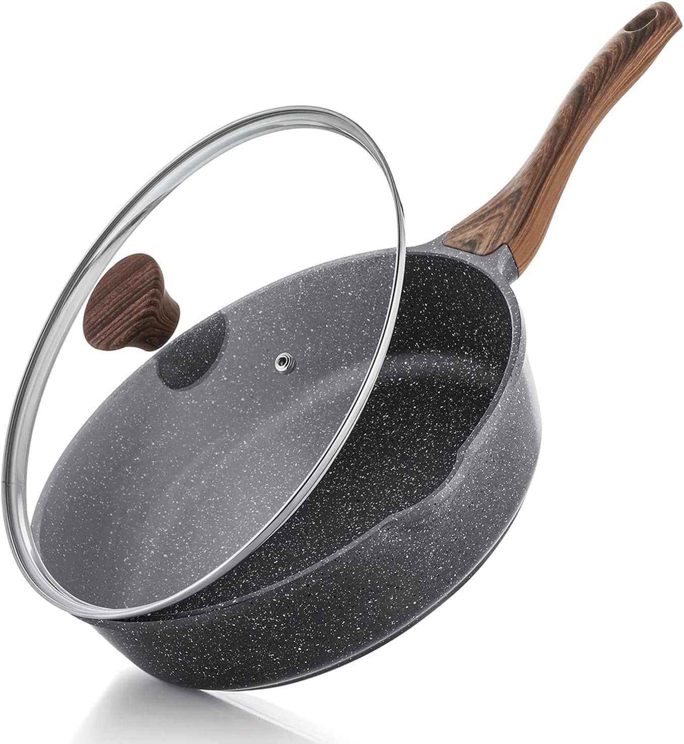 Healthy Nonstick Pan for Effortless Cooking - 10-Inch Sensarte Skillet