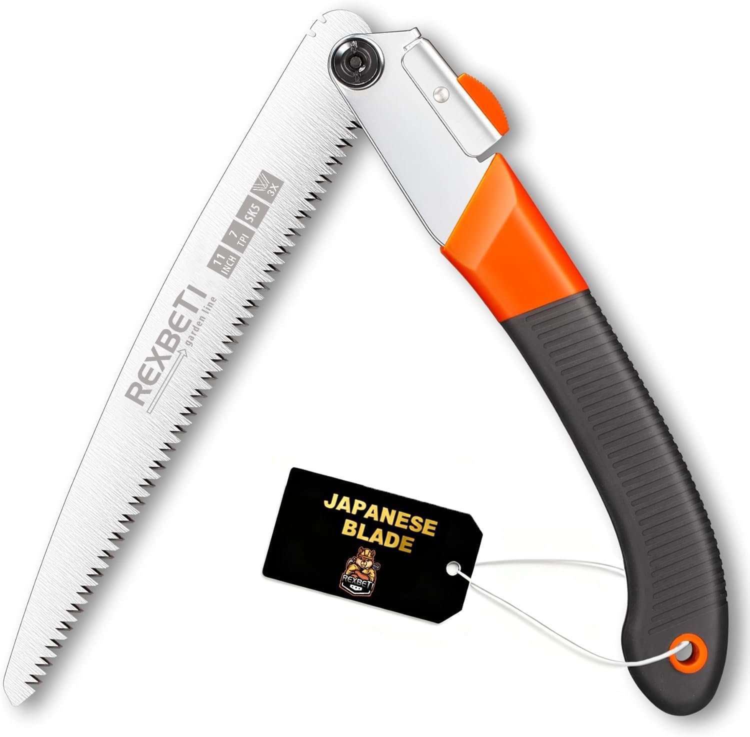 Heavy-Duty 11-Inch Folding Saw for Easy Wood Cutting