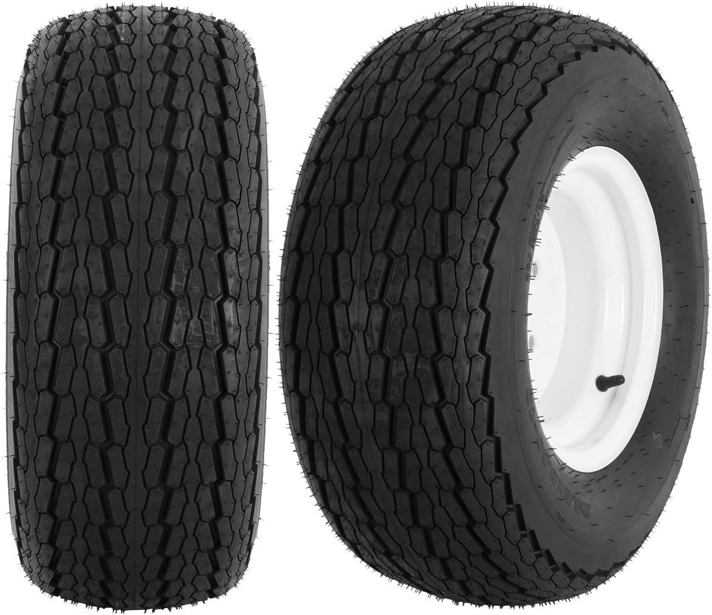 Heavy-Duty Trailer Tire Set - 1520 lb Capacity for Hauling & Towing