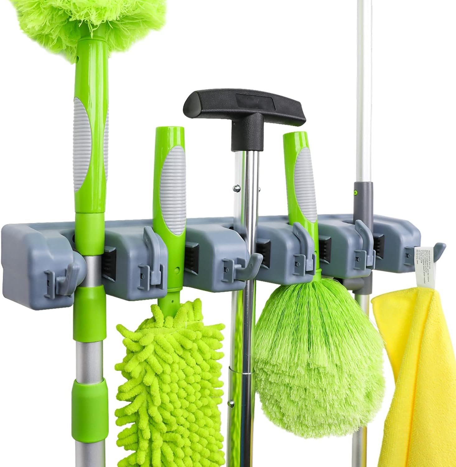 Heavy-Duty Wall Mount Broom & Tool Organizer