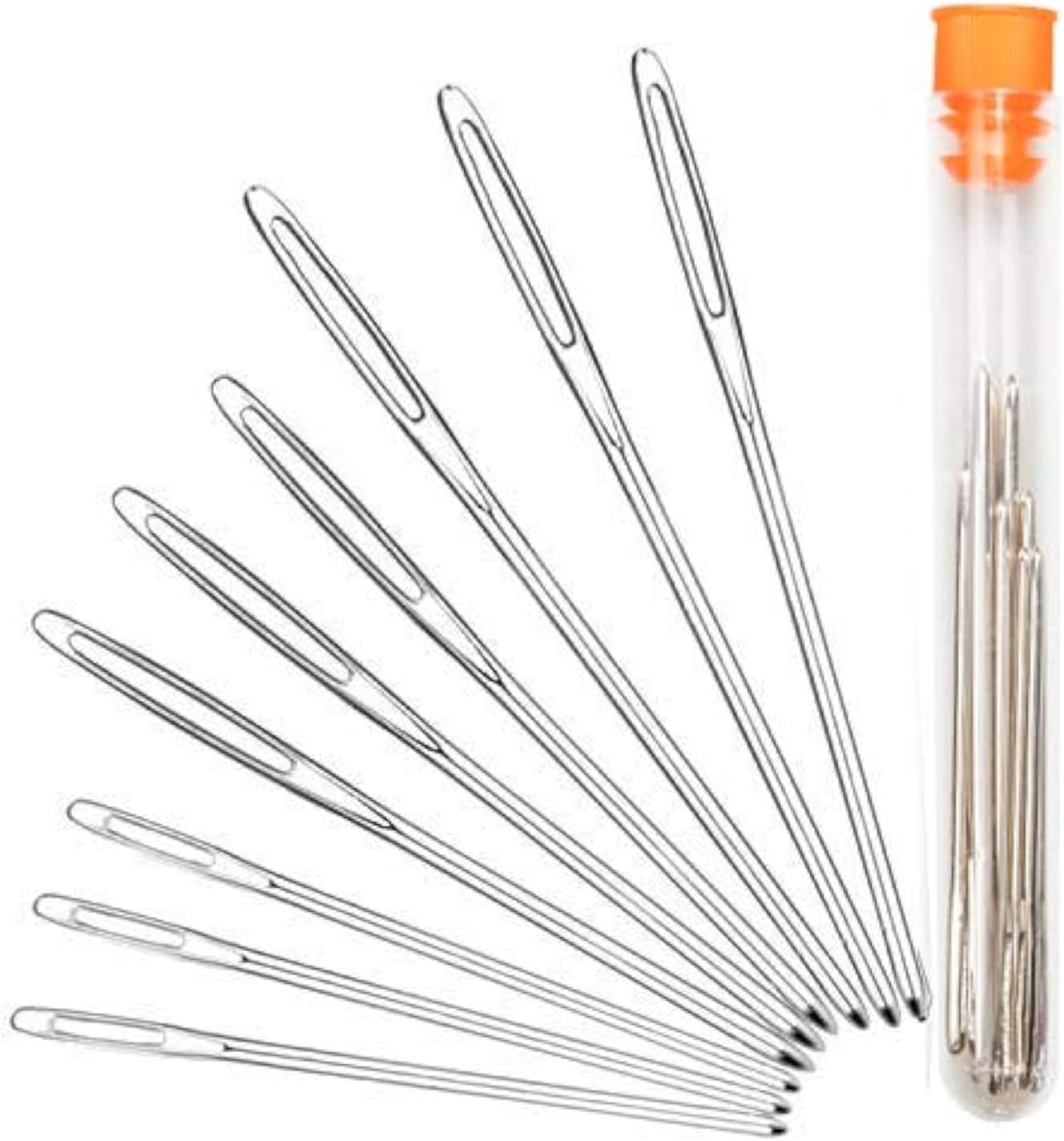 Hekisn Large-Eye Blunt Needles for Easy Crafting