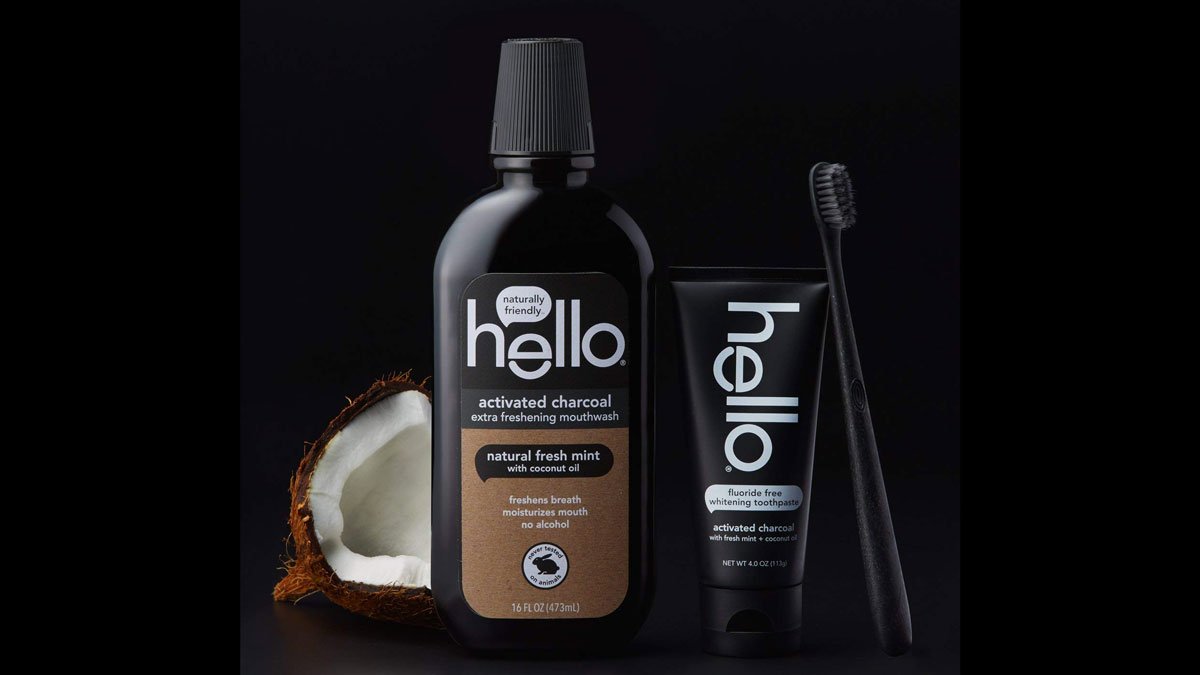 Hello Oral Care Activated Charcoal Mouthwash