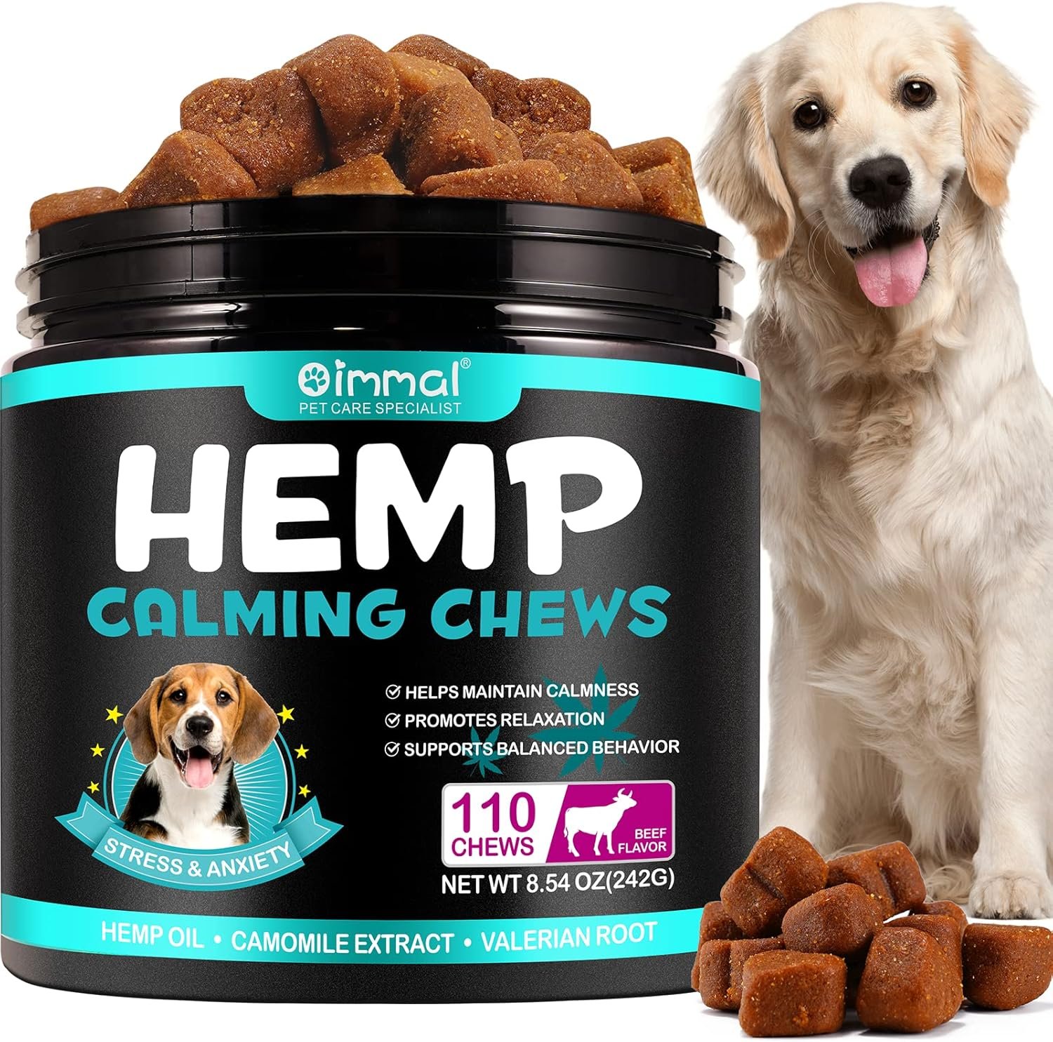 Calm Your Dog Naturally: Hemp Anxiety Relief Chews