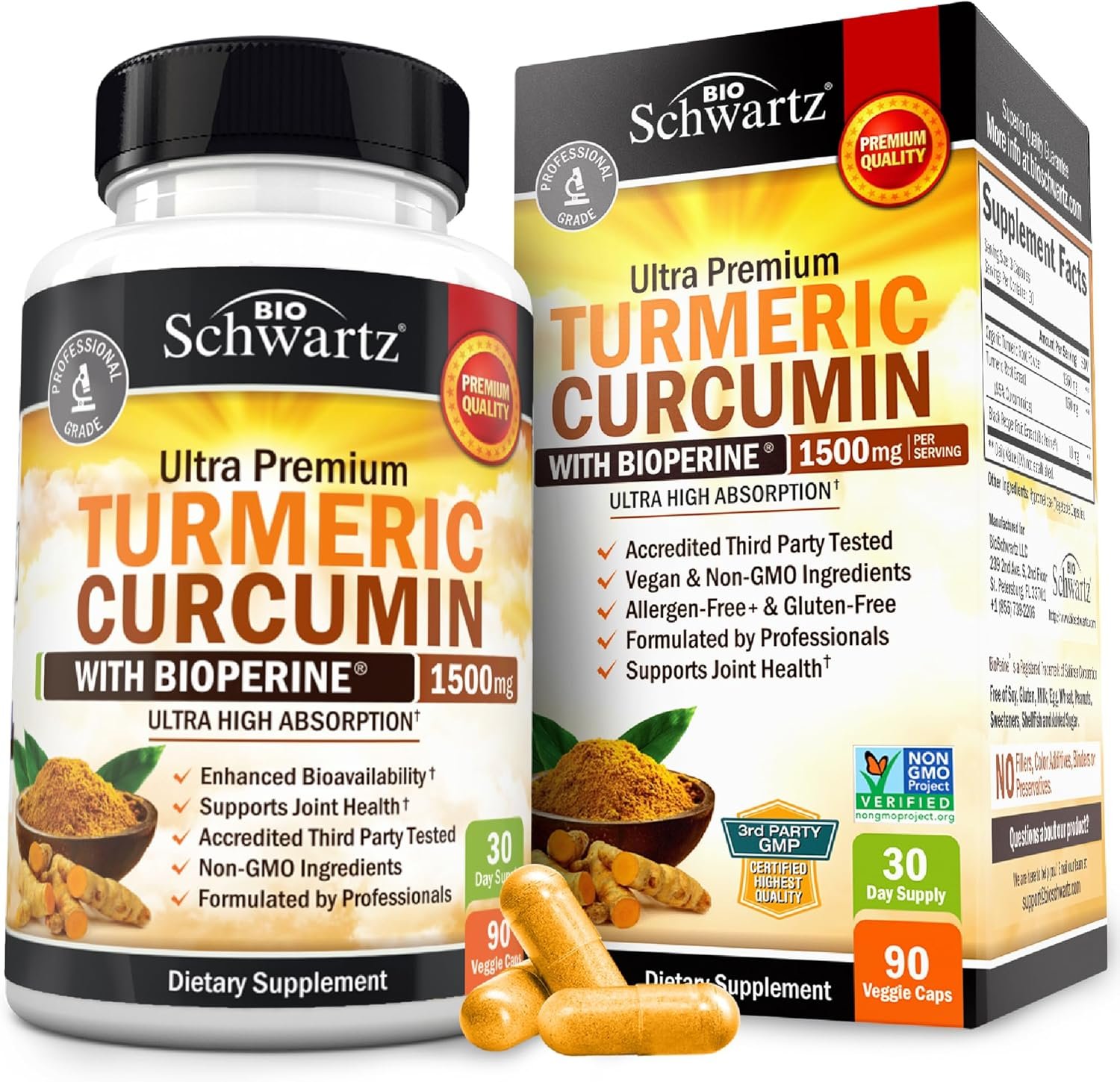 High-Absorption Turmeric for Joint Relief - 1500mg